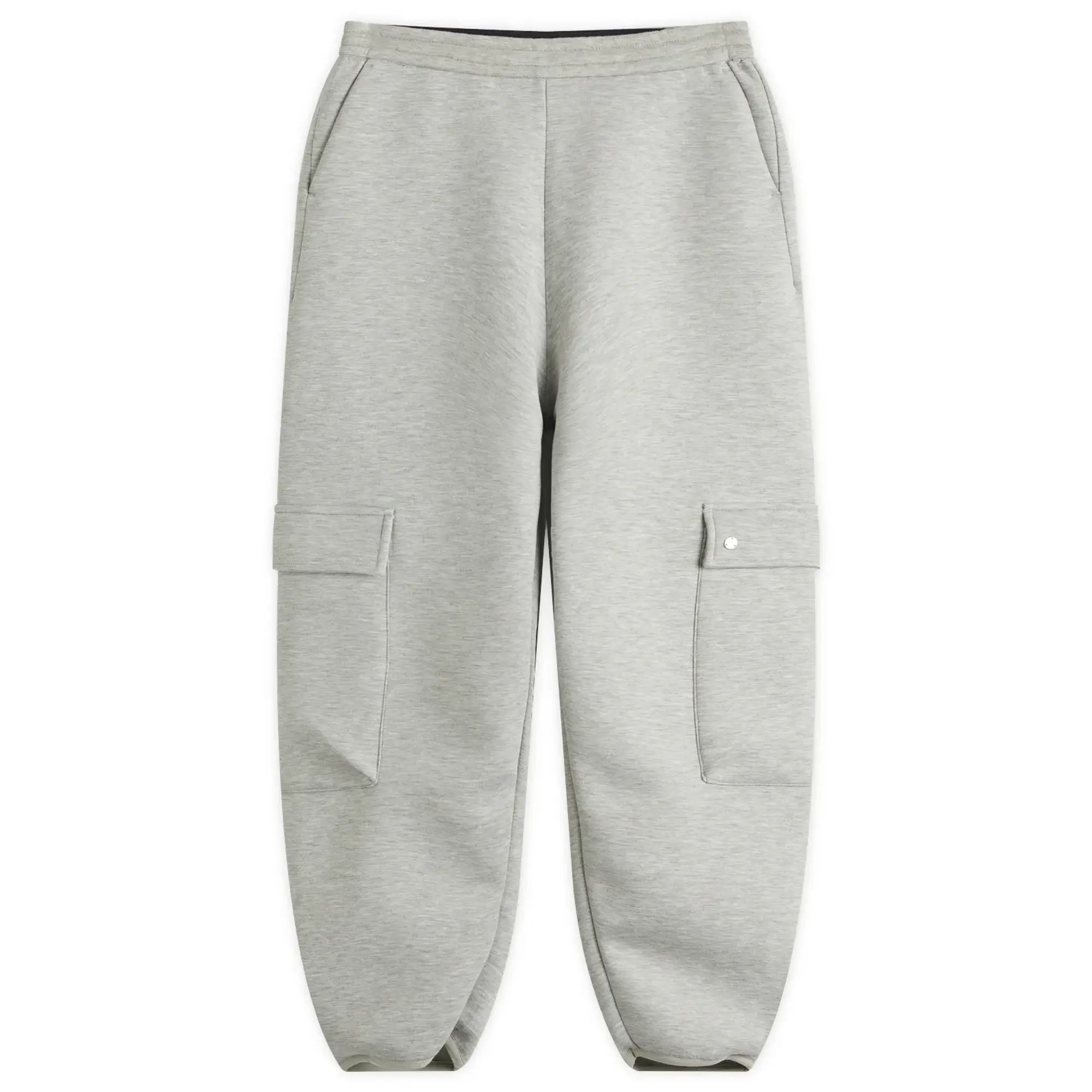 STEL Women's Cuffed Cargo Sweatpants Grey Melange