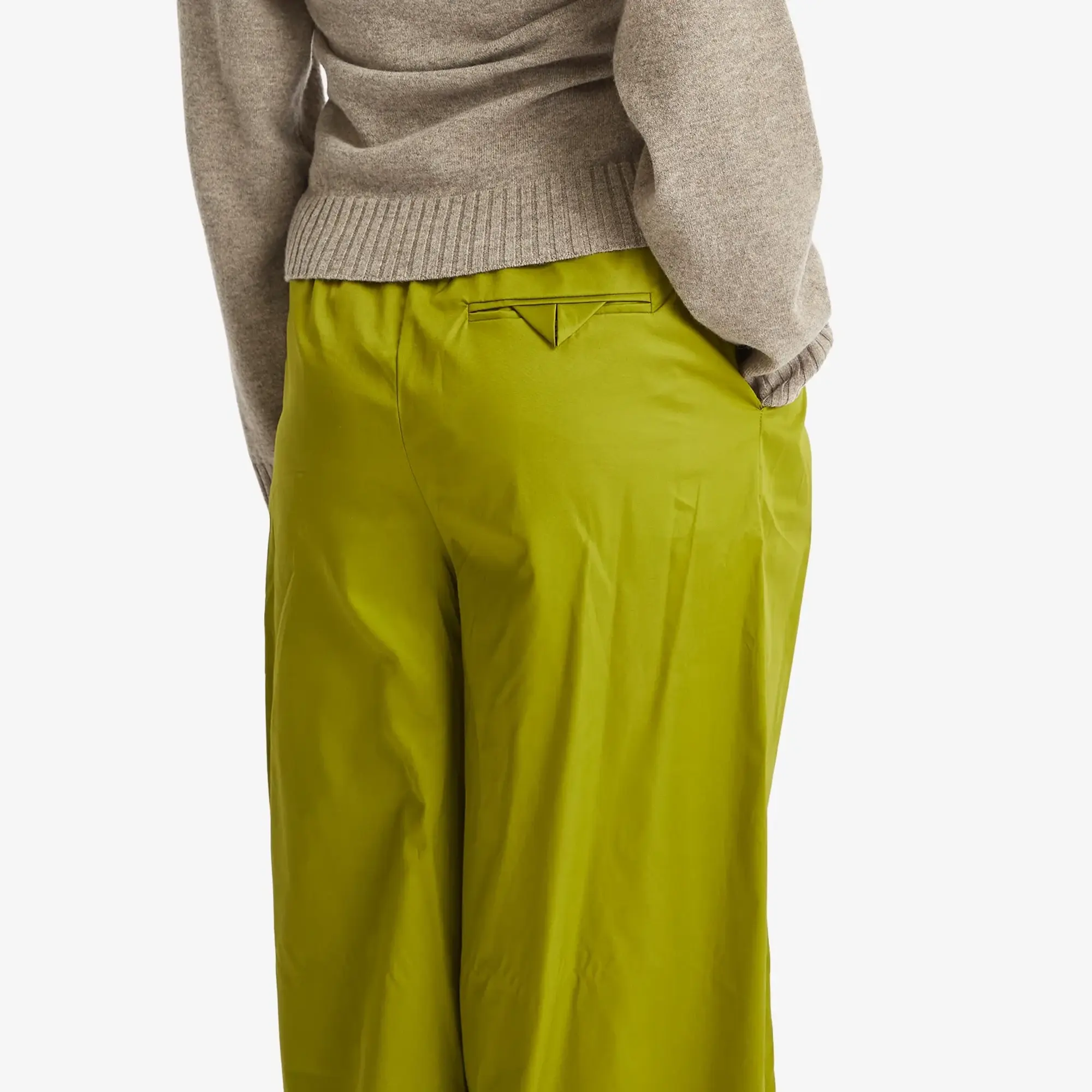 STEL Women's Wide Barrow Leg Trouser Green