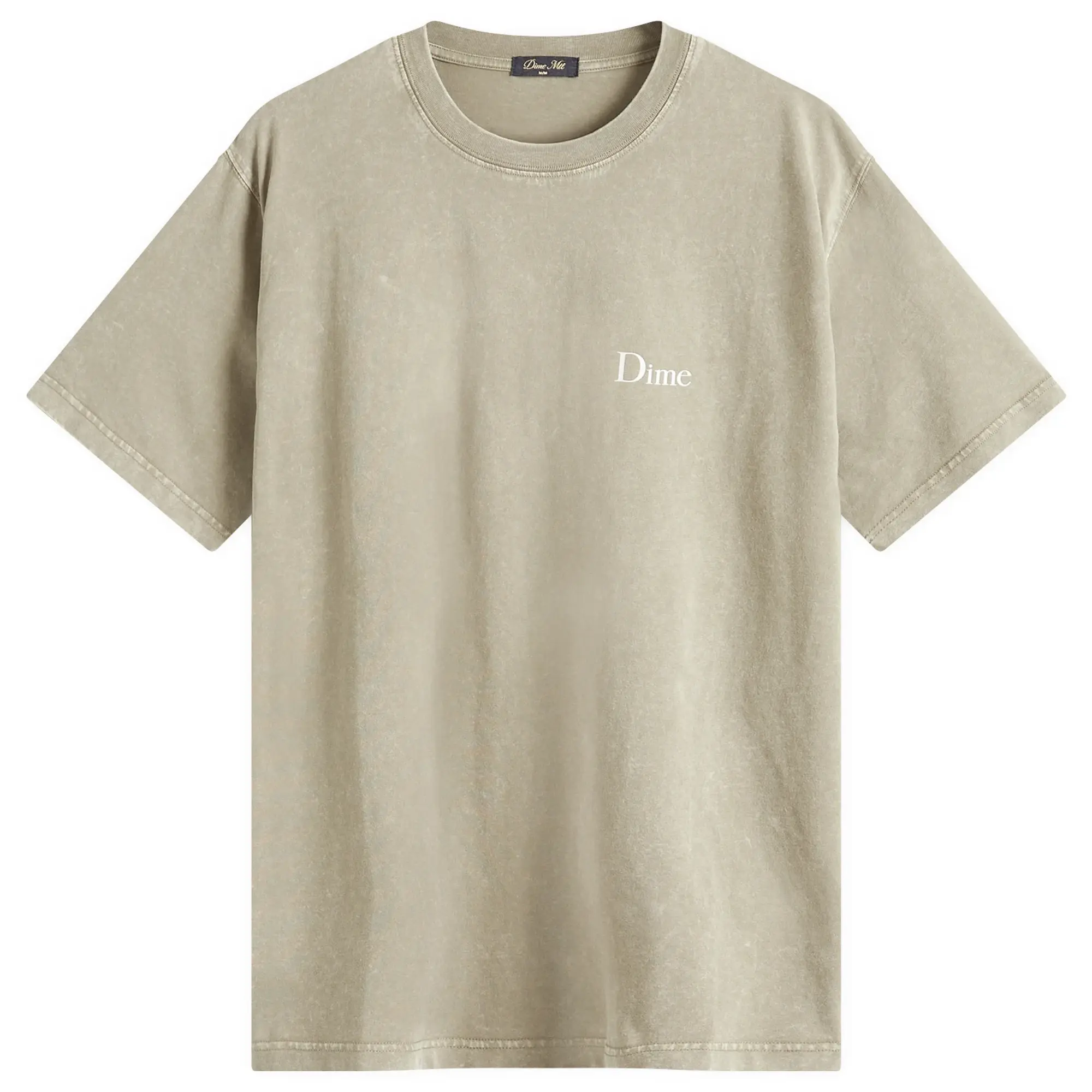 Dime Men's Classic Small Logo T-Shirt Faded Cement