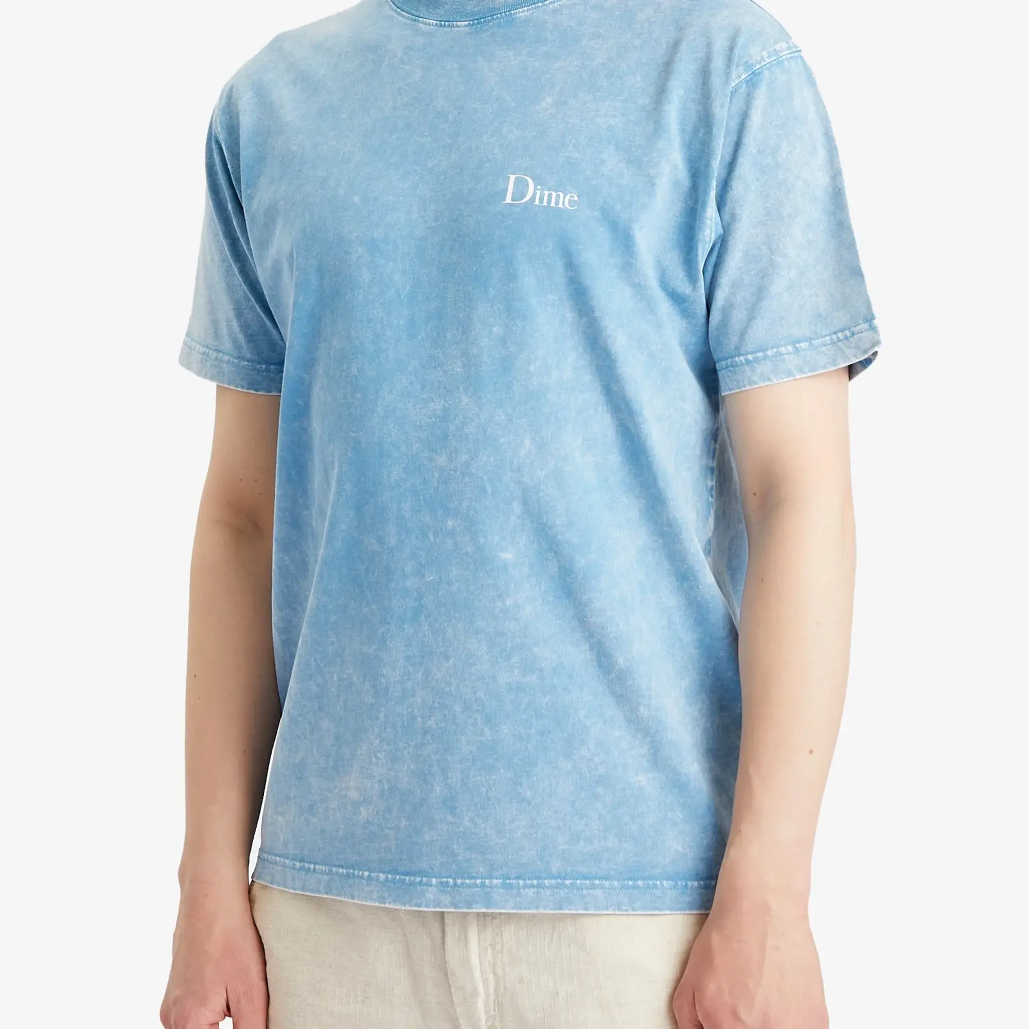 Dime Men's Classic Small Logo T-Shirt Faded Sky