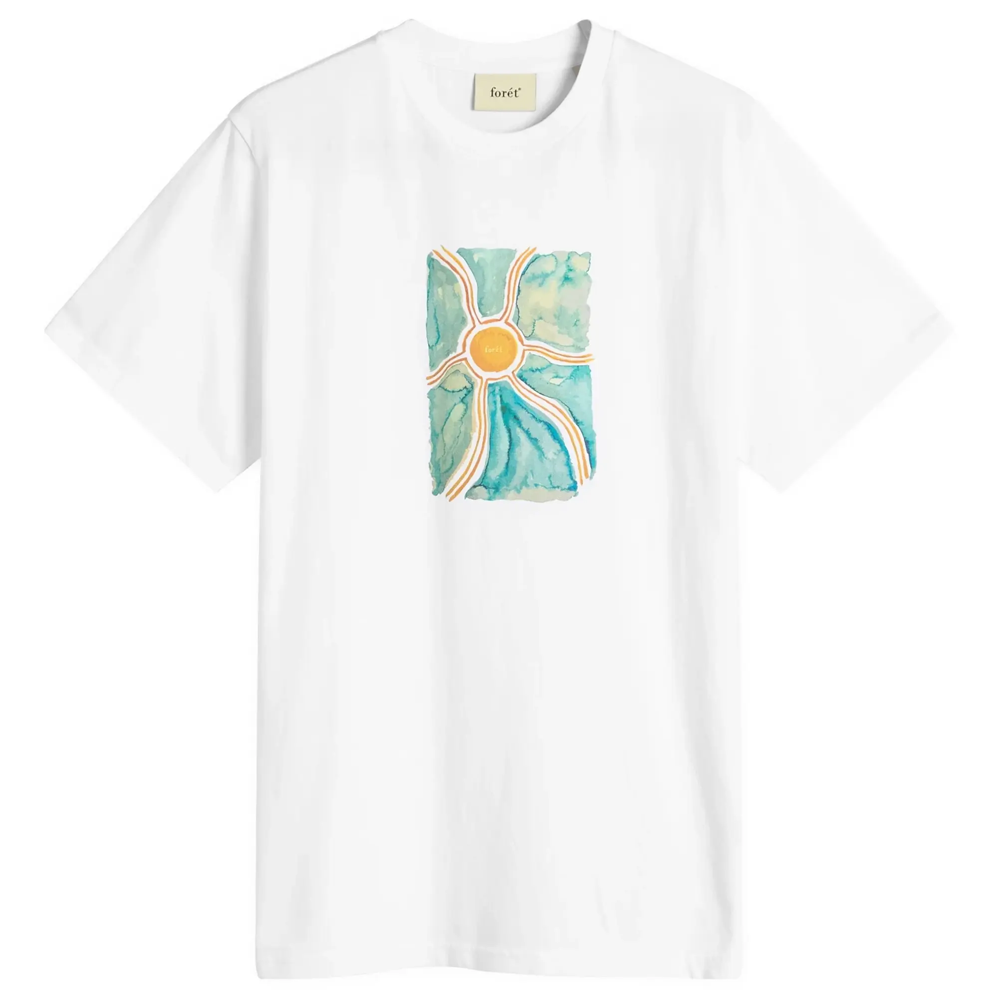 Foret Men's Sun T-Shirt White Sunshine