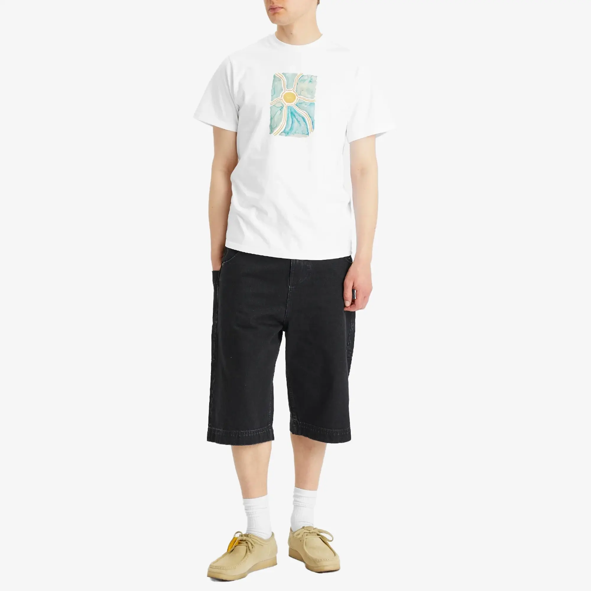 Foret Men's Sun T-Shirt White Sunshine
