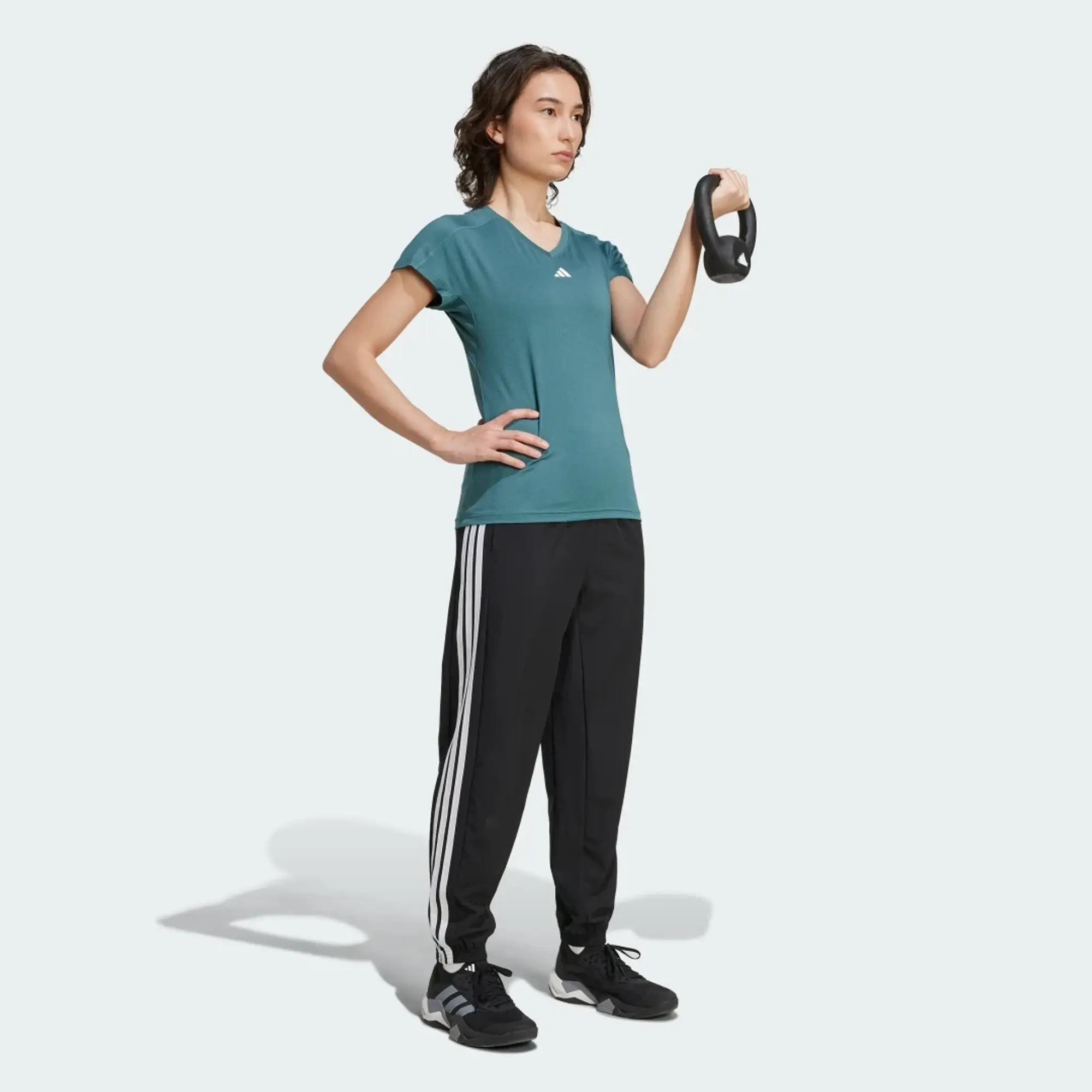 adidas AEROREADY Train Essentials Minimal Branding V-Neck T-Shirt