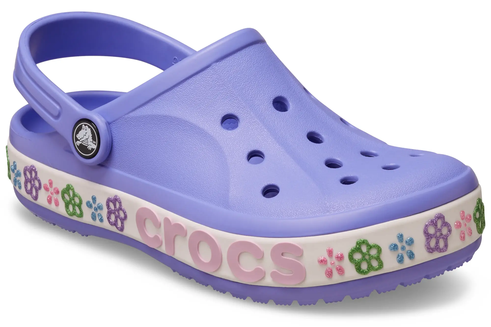 Crocs | Kids | Bayaband Flower Band | Clogs | Digital Violet | C11