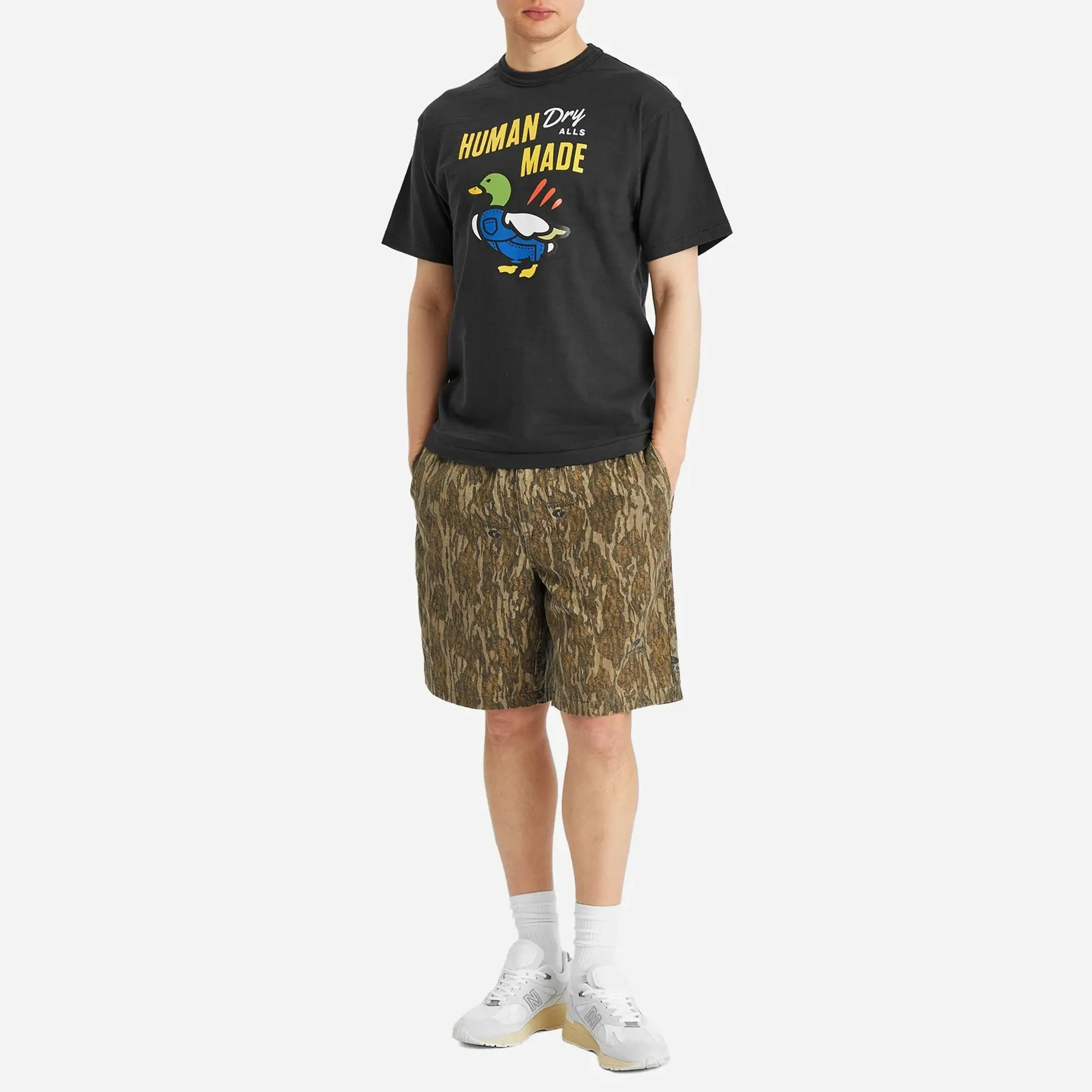 Human Made Men's Duck Overalls T-Shirt Black