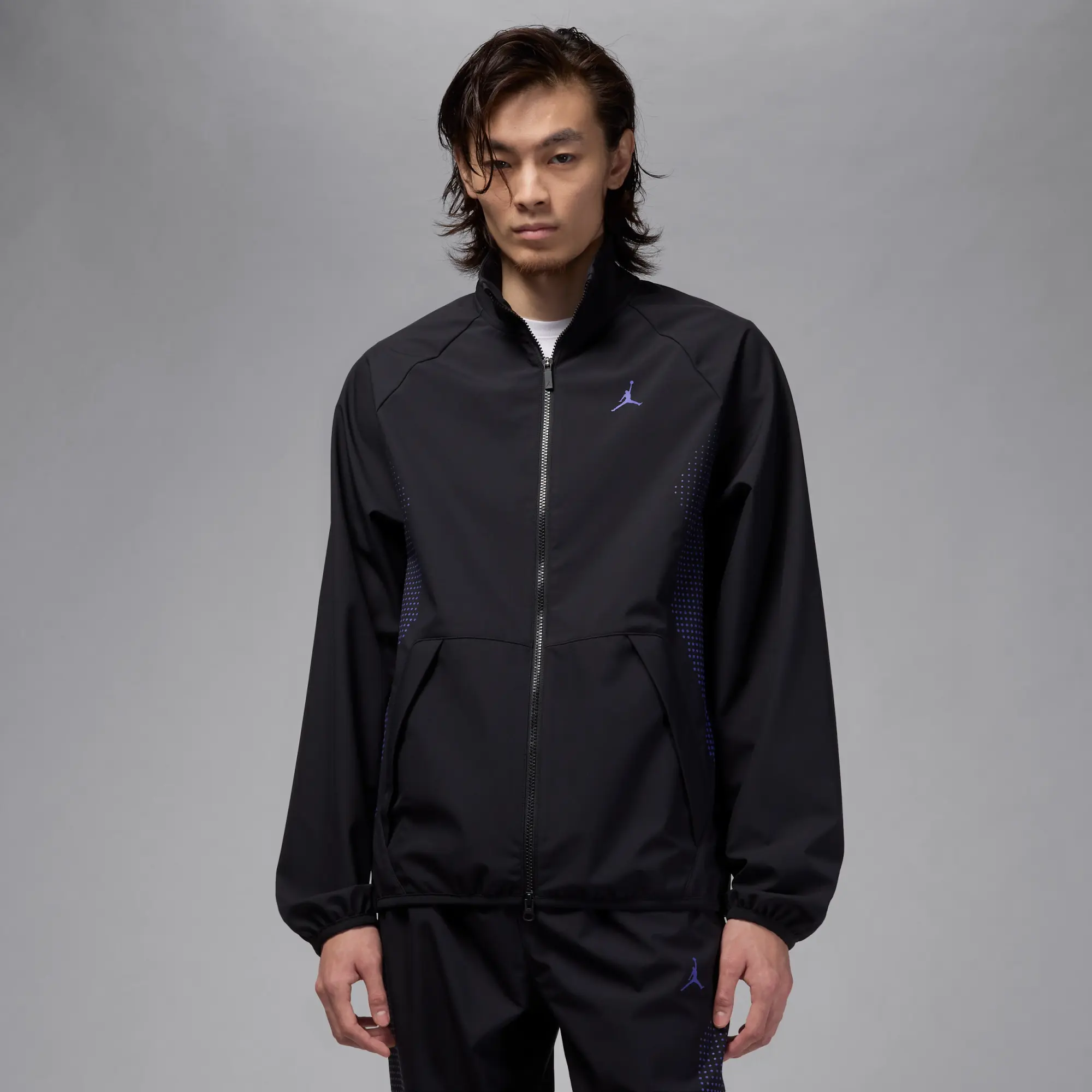 Nike Jordan Sport JAM Men's Warm-Up Jacket - Black - Polyester