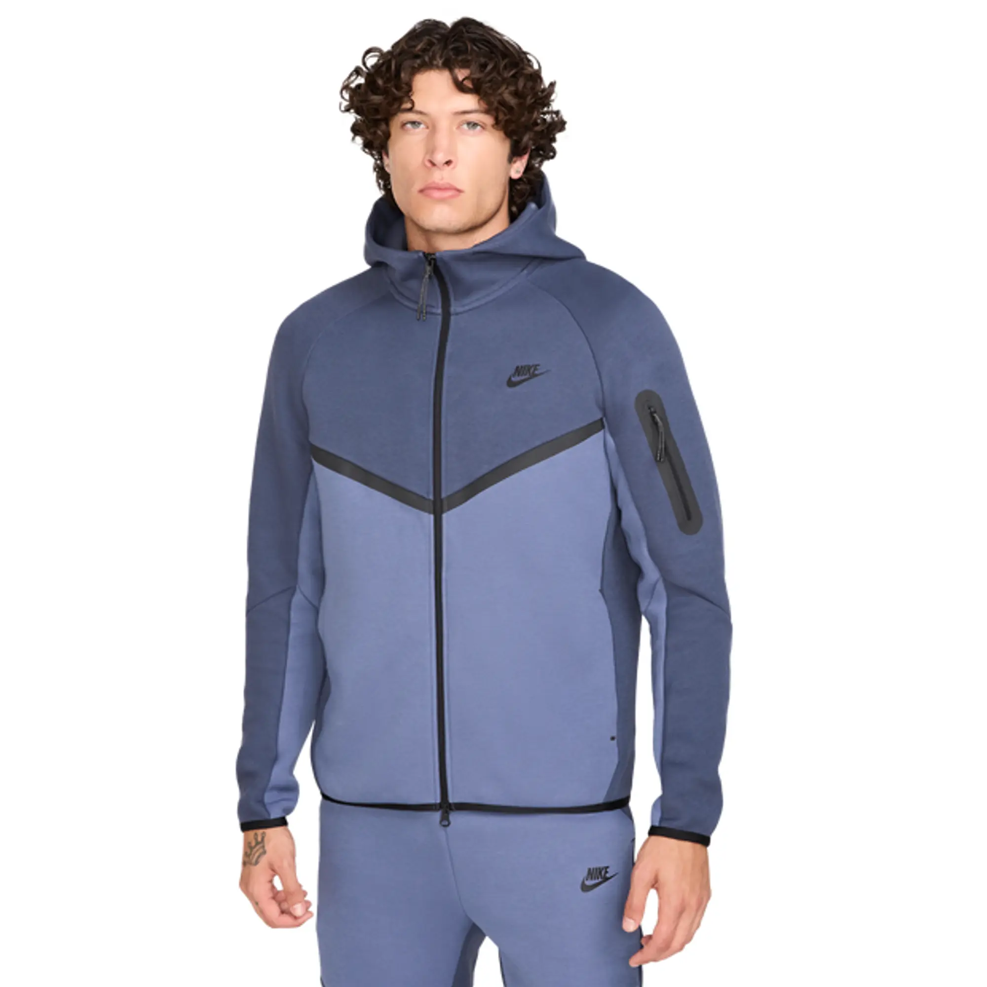 Nike Tech Fleece Men Hoodies - Blue