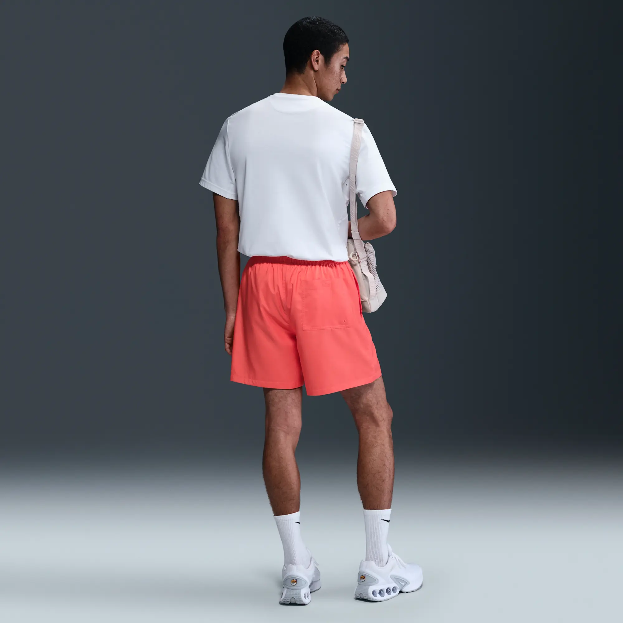 Nike Club Men's Woven Flow Shorts - Orange - Polyester