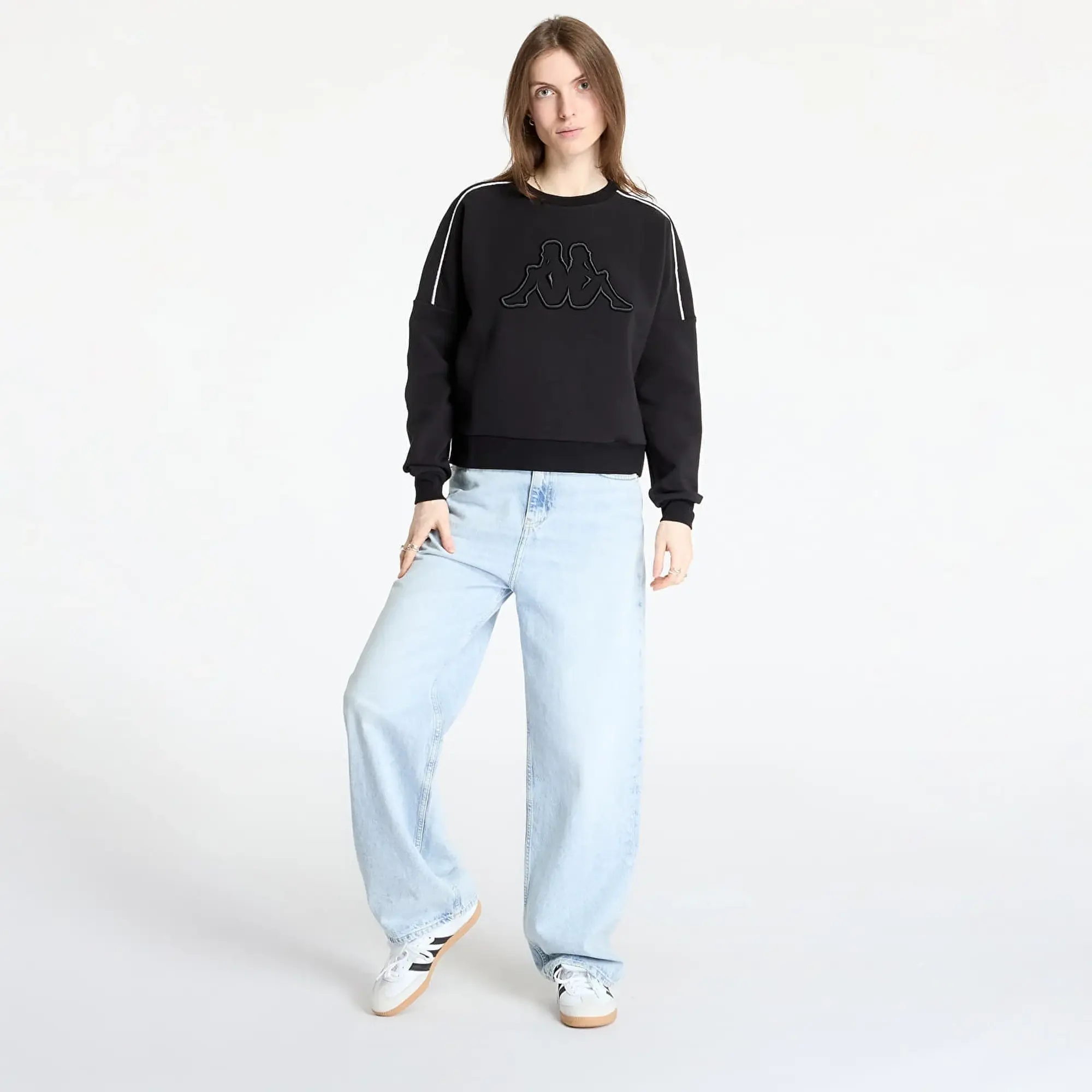 Sweatshirt Kappa Logo Tape Barge Black M