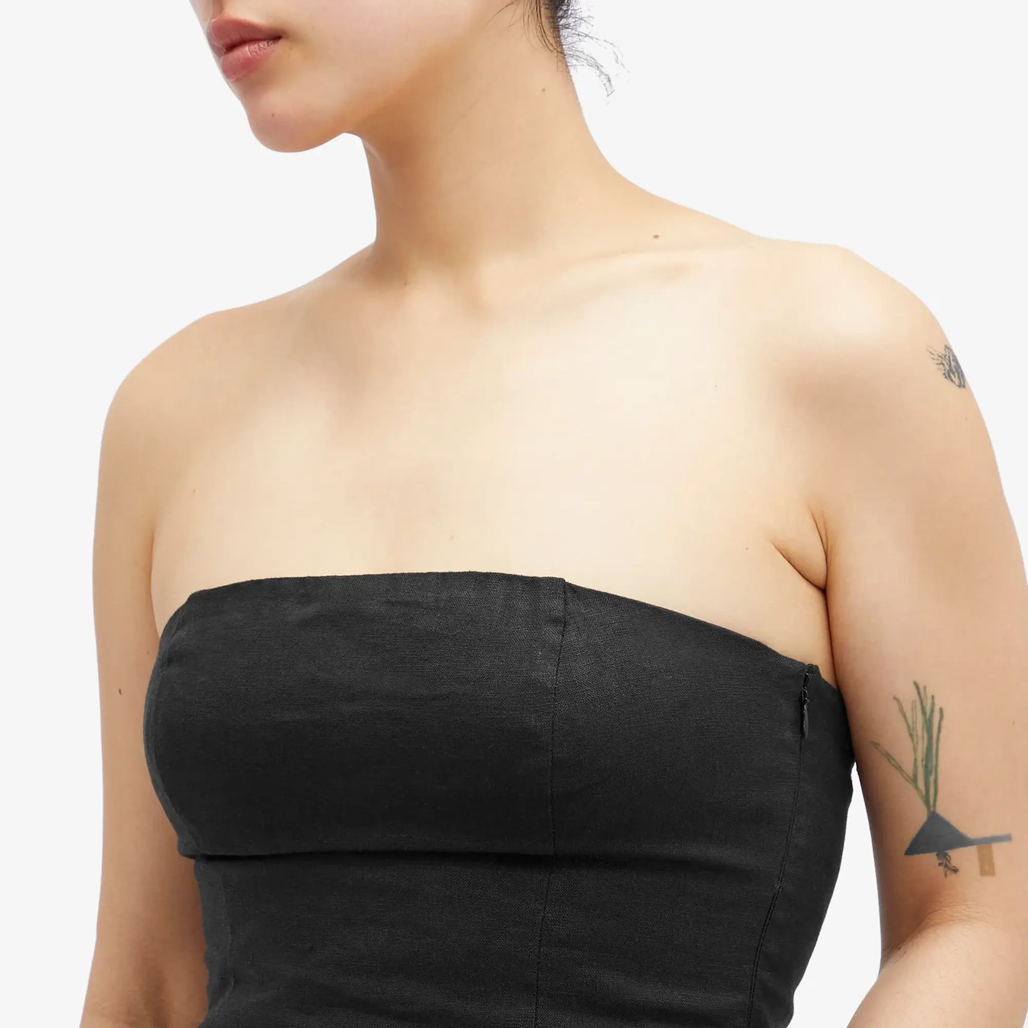 Samsøe Samsøe Women's Linen Corset Top Black