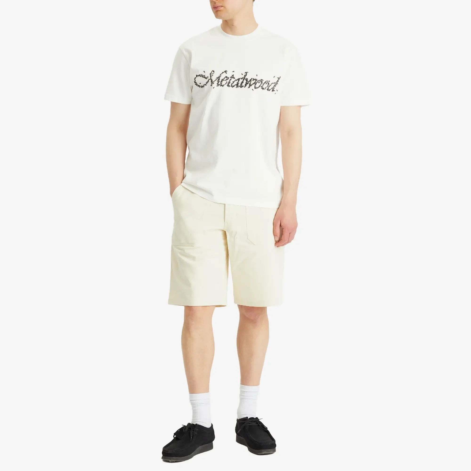 Metalwood Studio Men's Flies T-Shirt White