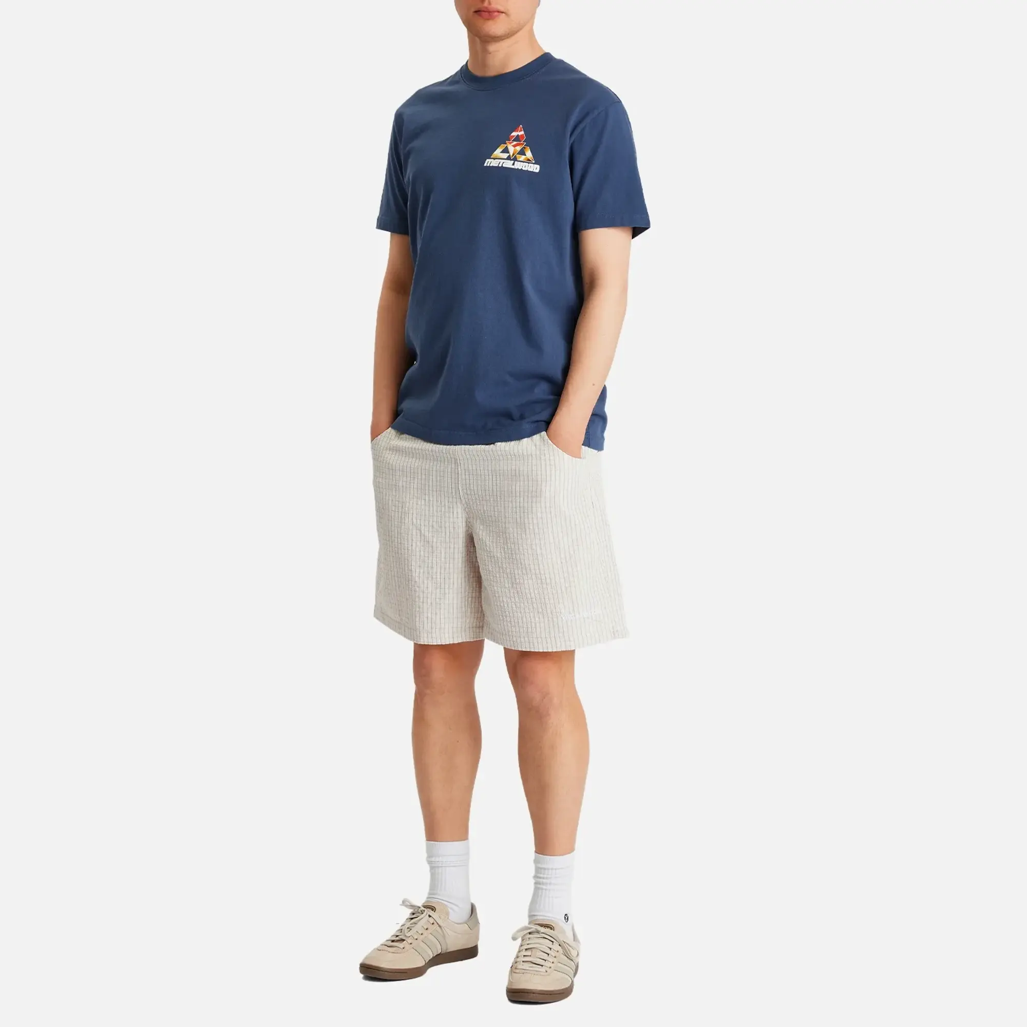 Metalwood Studio Men's Textured Caddie Shorts Oat