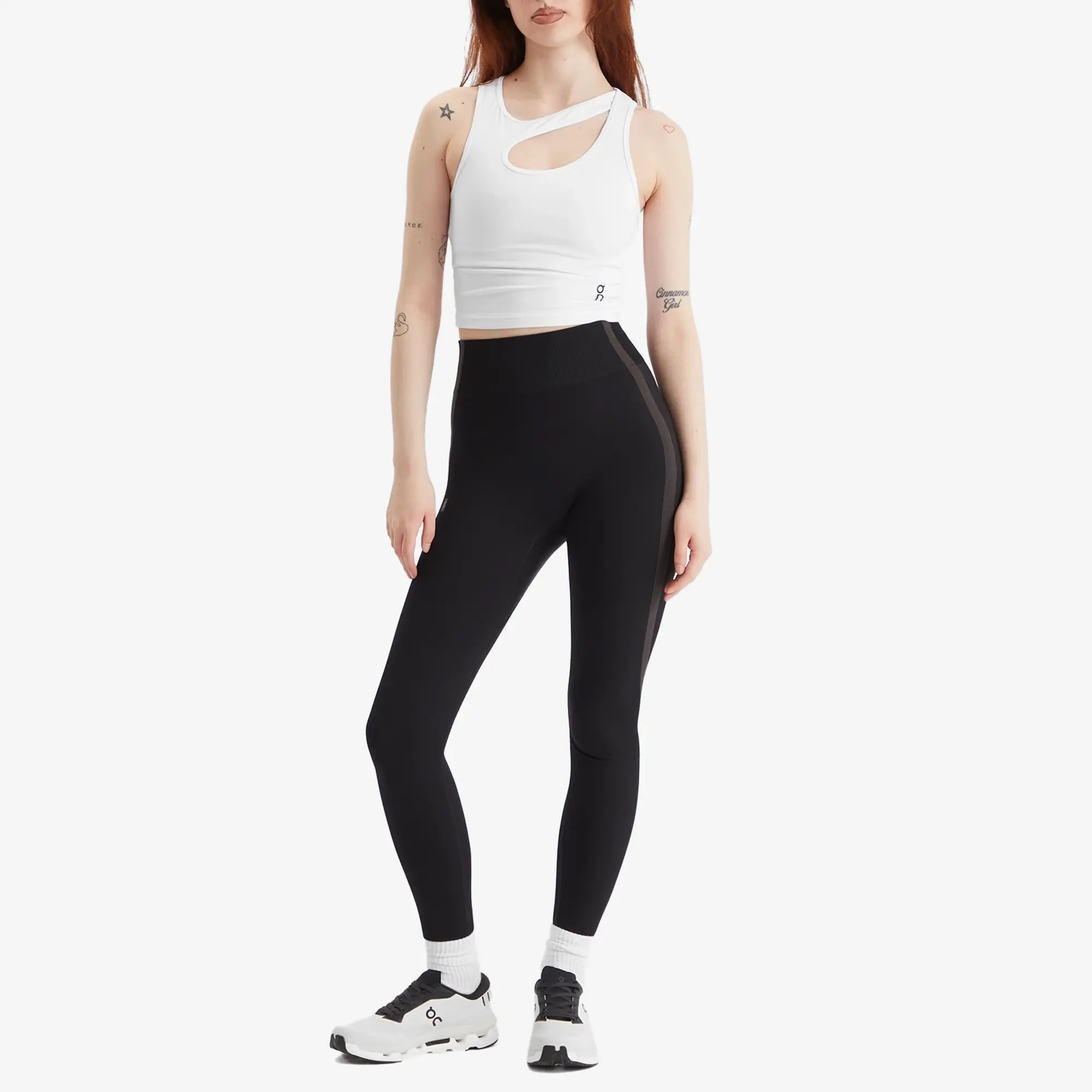 ON Women's Studio Cut Out Crop Top White
