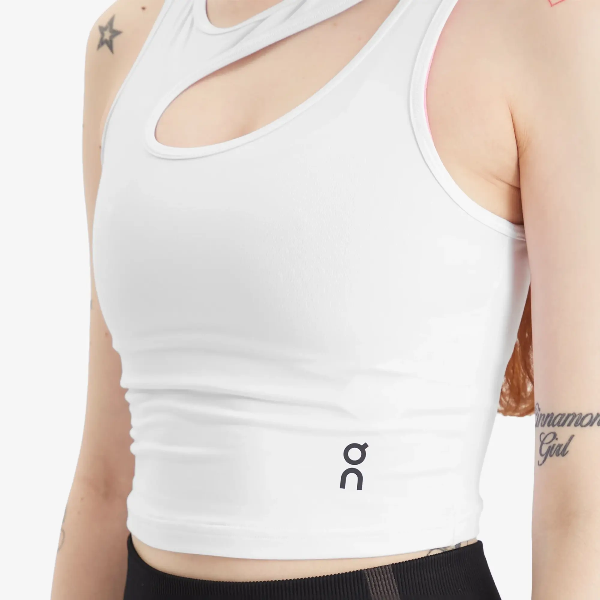 ON Women's Studio Cut Out Crop Top White