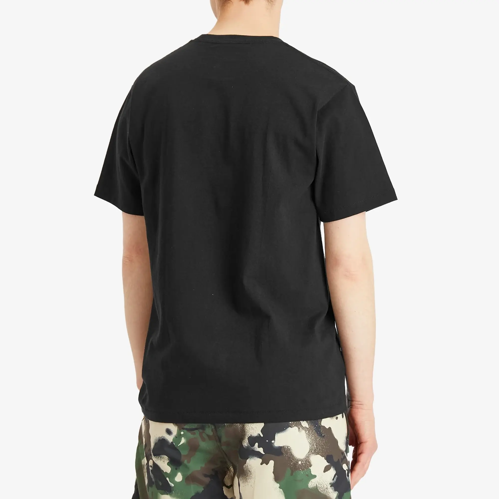 A Bathing Ape Men's Bathing Ape Script Logo Tee Black X Brown