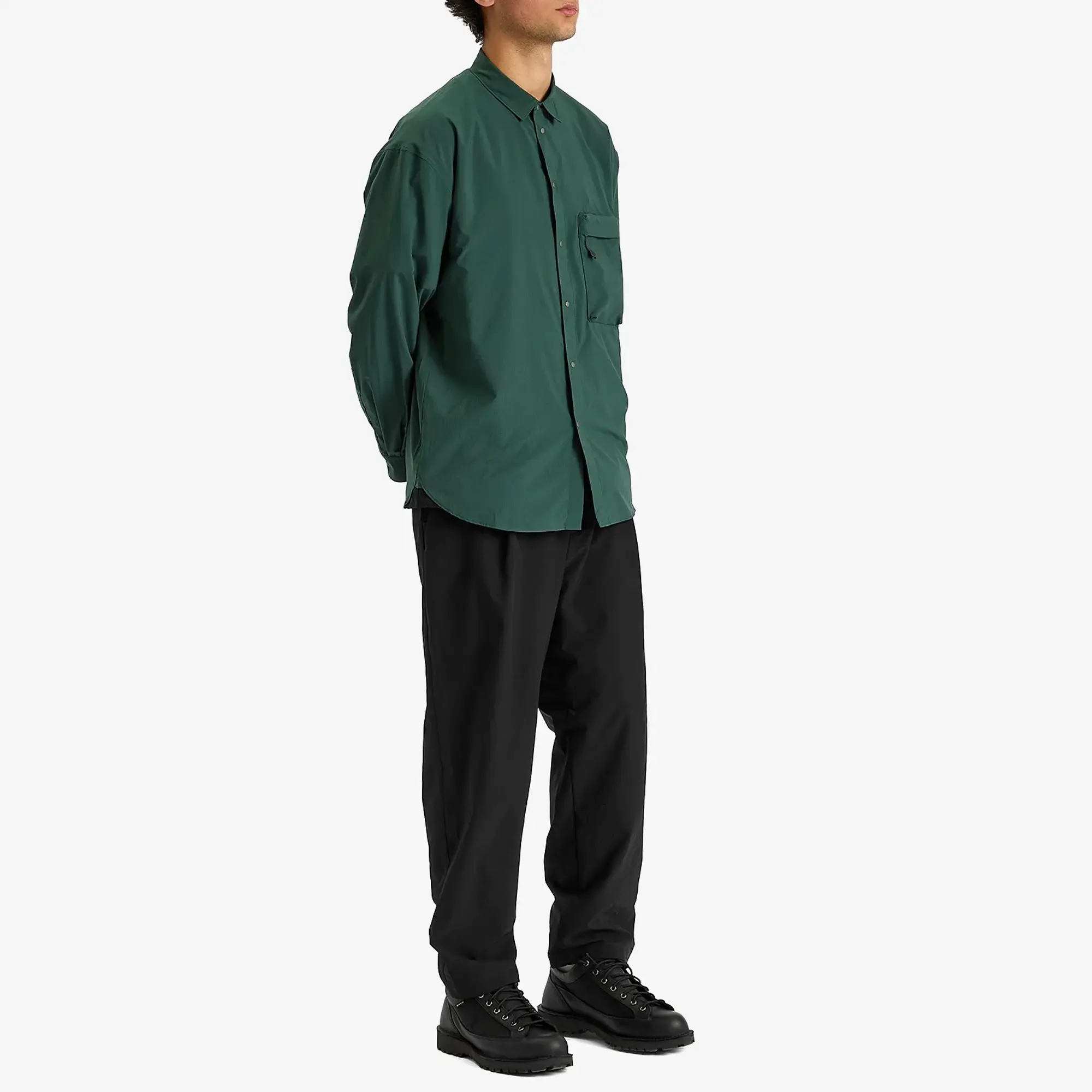 NANGA Men's Dotair® Comfy Tuck Tapered Trousers Black