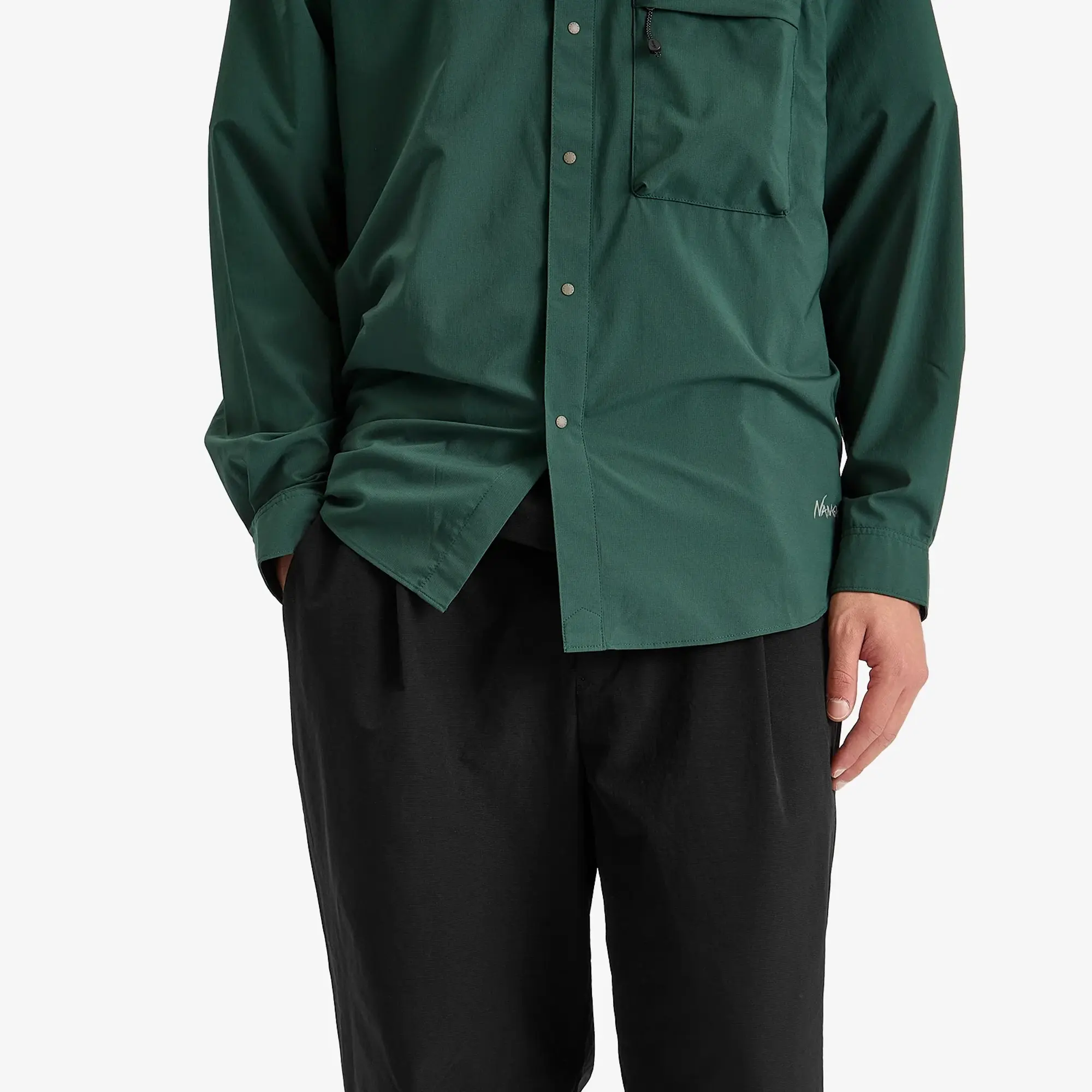 NANGA Men's Dotair® Comfy Tuck Tapered Trousers Black