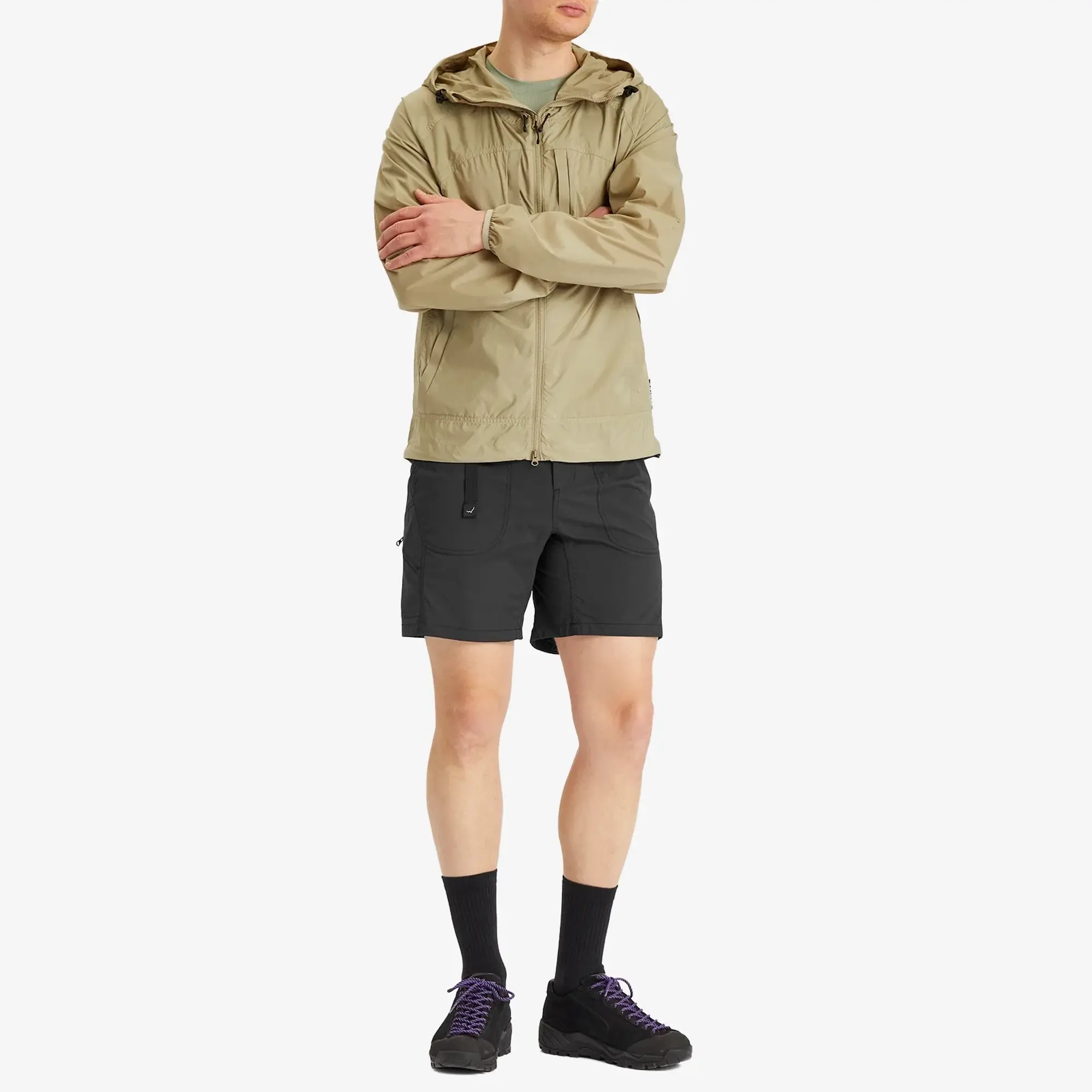 CAYL Men's 6 Pocket Hiking Shorts Black