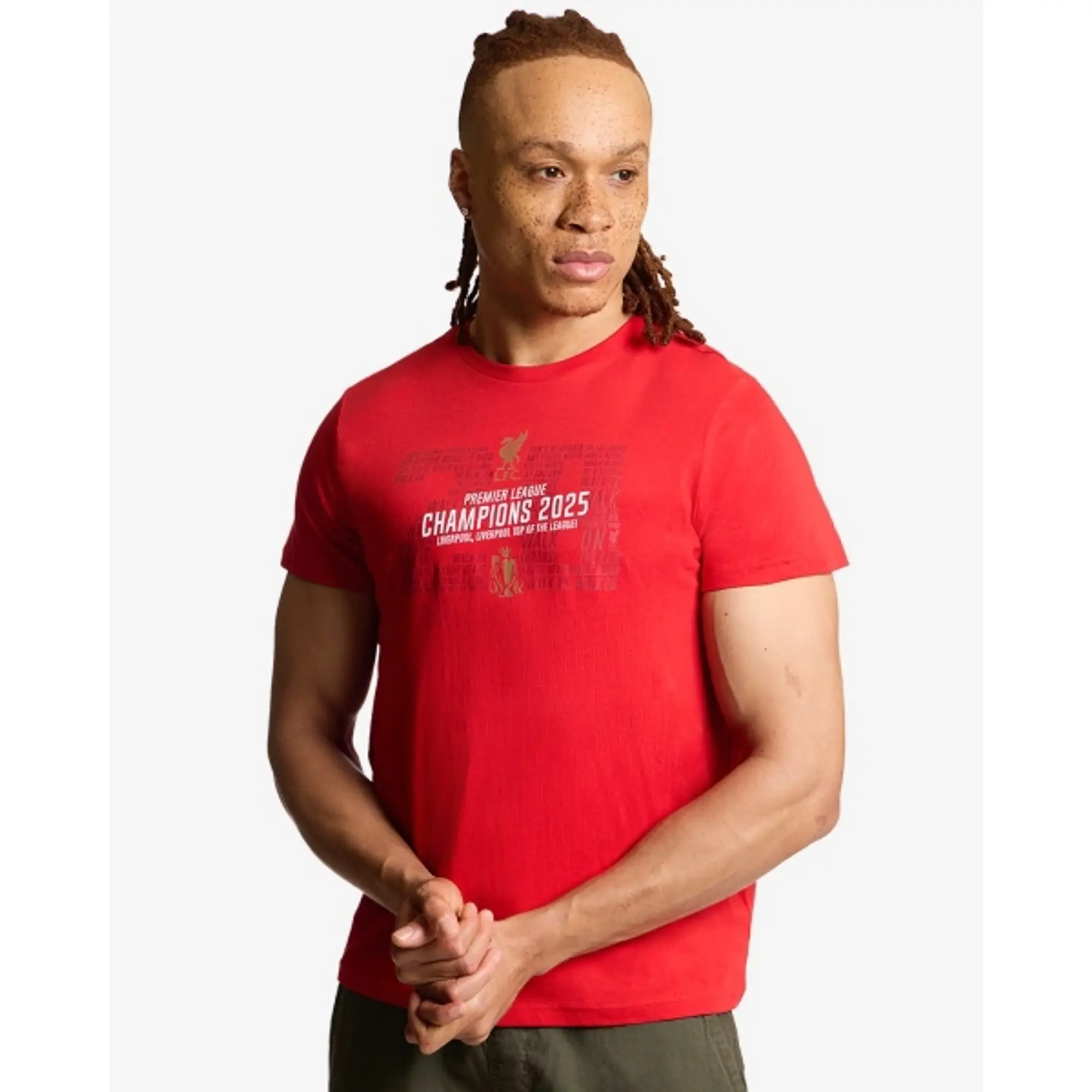 LFC EPL Champions 24/25 Adults Tee Red