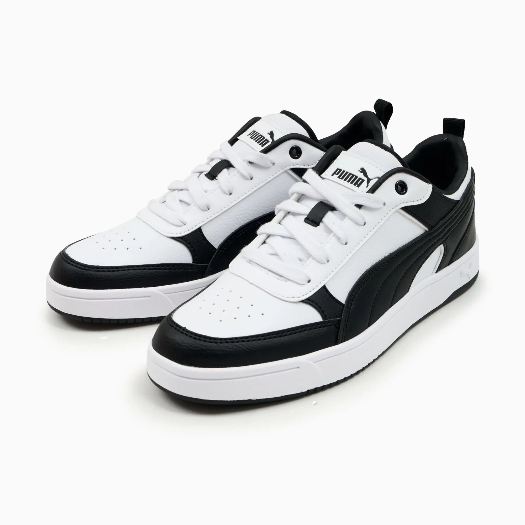 PUMA Dribble Sneakers, White/Black, size 10