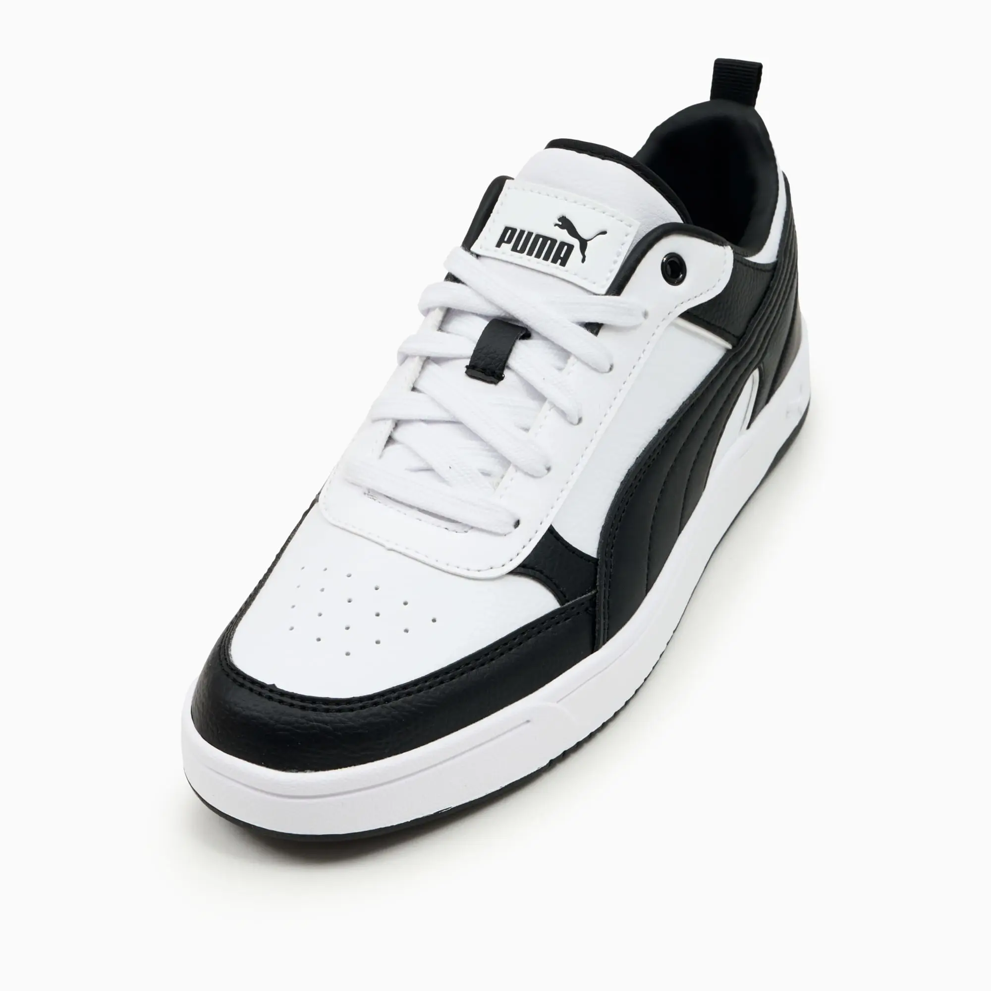 PUMA Dribble Sneakers, White/Black, size 10