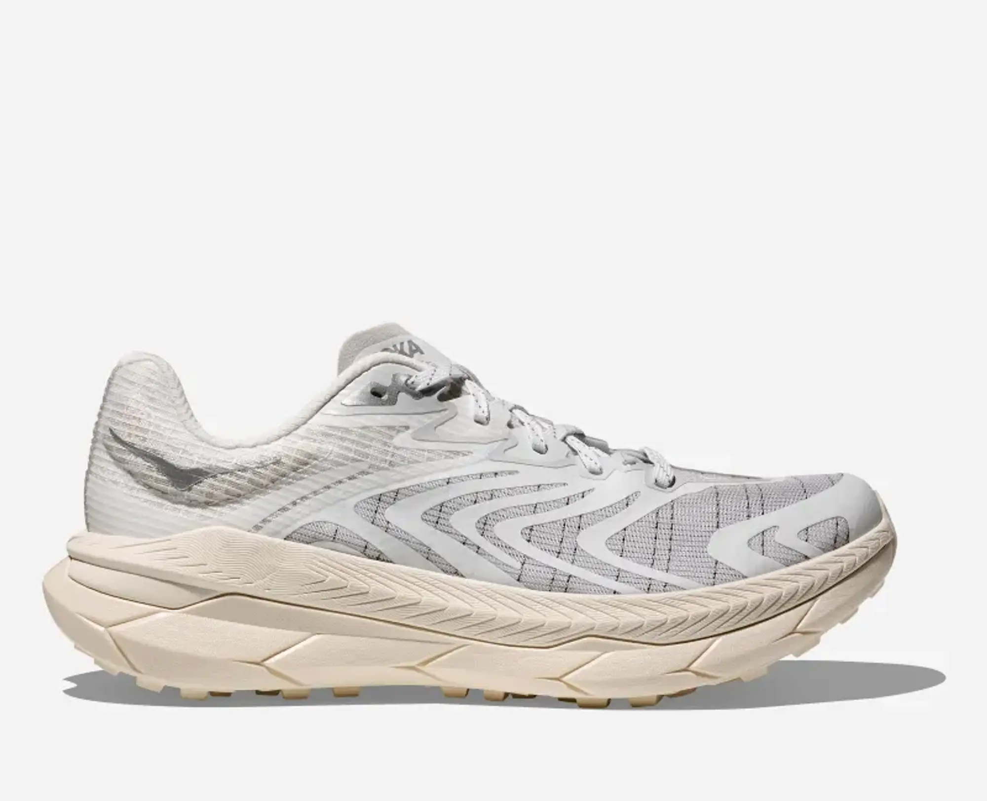 Hoka Stealth/Tech Tecton X 2 Lifestyle Shoes In White/Cosmic Grey
