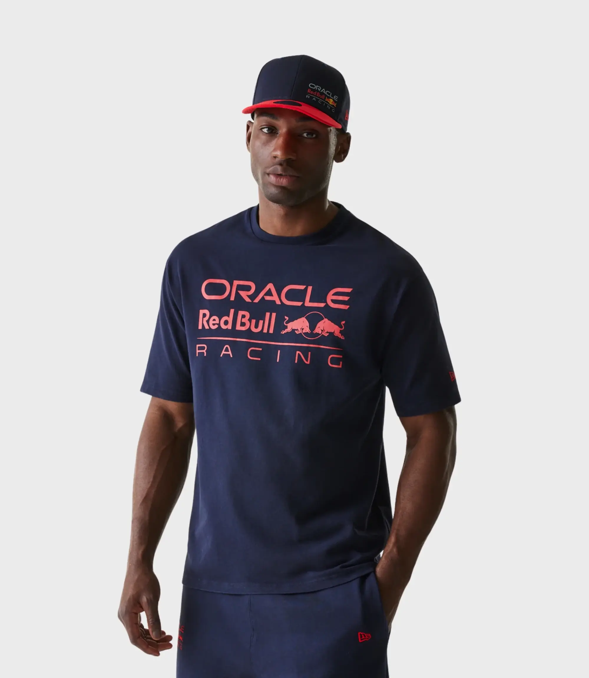 Castore New Era Oracle Red Bull Racing Mens Oversized T-shirt - Dark Blue