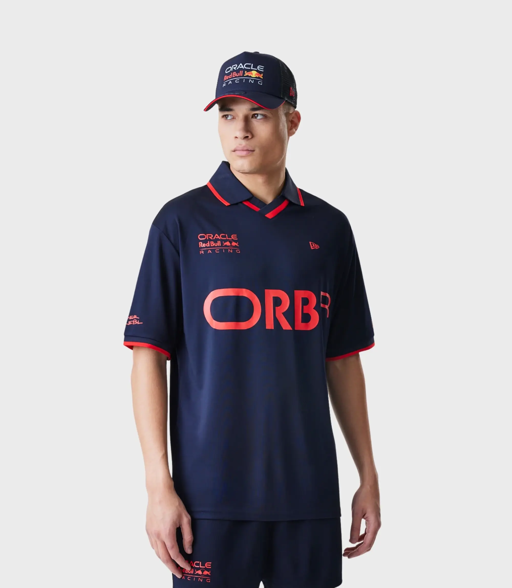 Castore New Era Oracle Red Bull Racing Mens Graphic Football T-shirt - Dark Blue