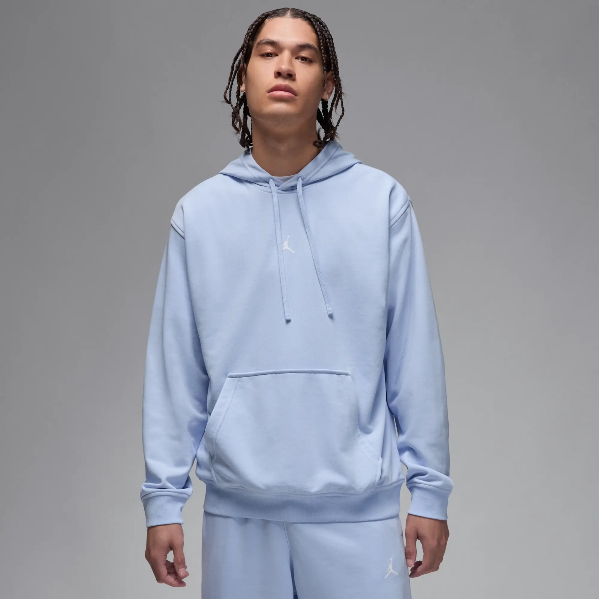 Nike Jordan Sport Crossover Men's Dri-FIT Pullover Hoodie - Blue - Fleece