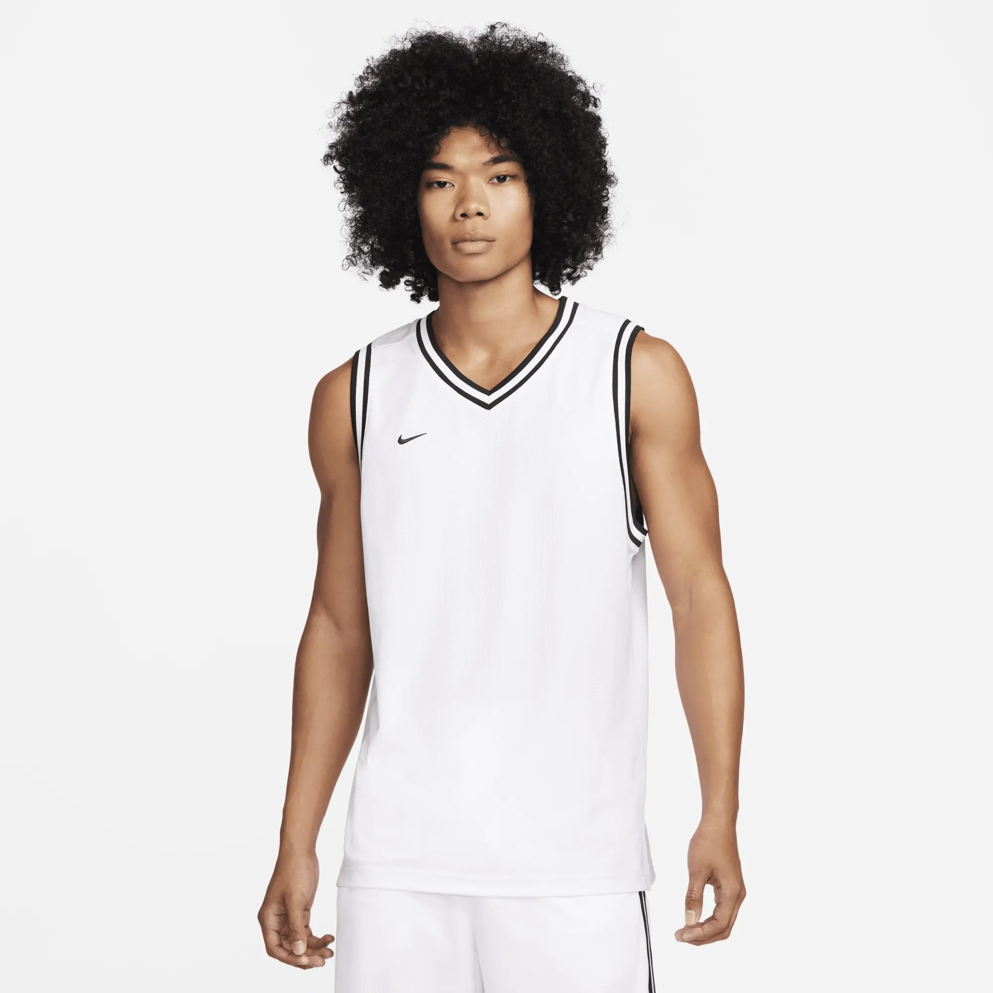 Nike DNA Men's Dri-FIT Basketball Jersey - White - Polyester