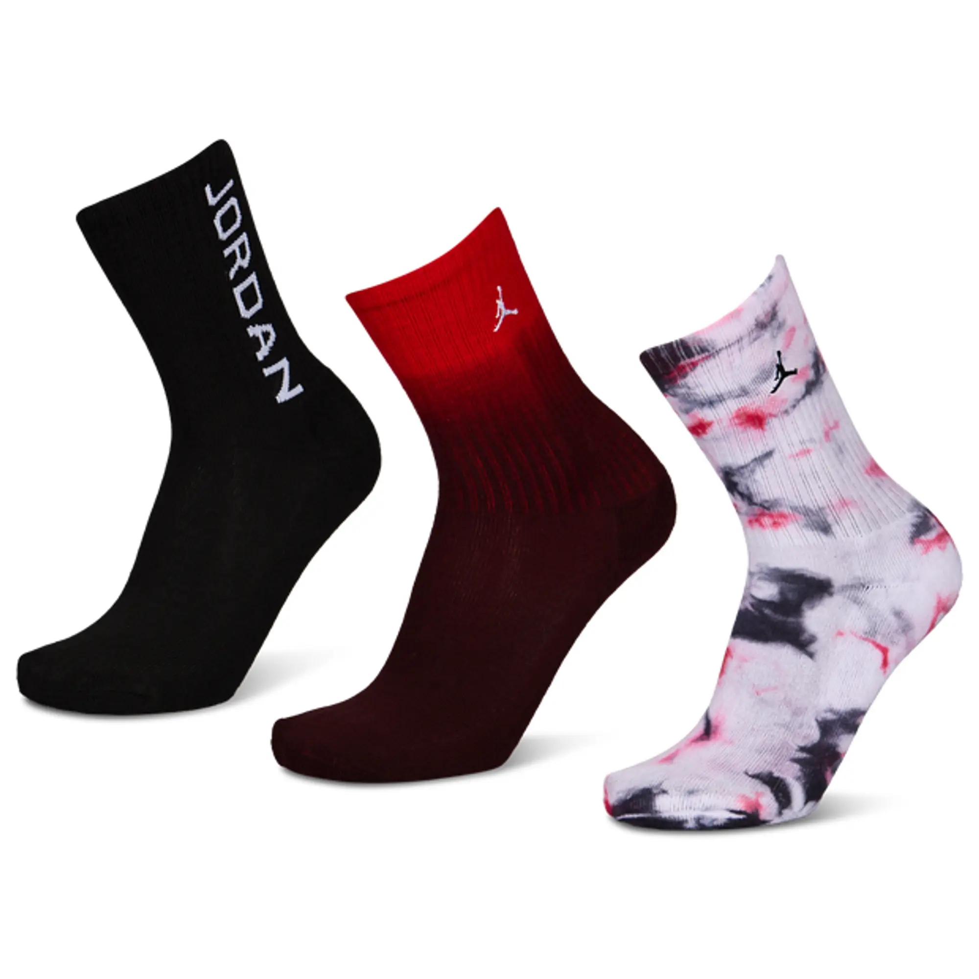 Jordan Kids Jumpman Crew 3 Pack Unisex Socks - Black