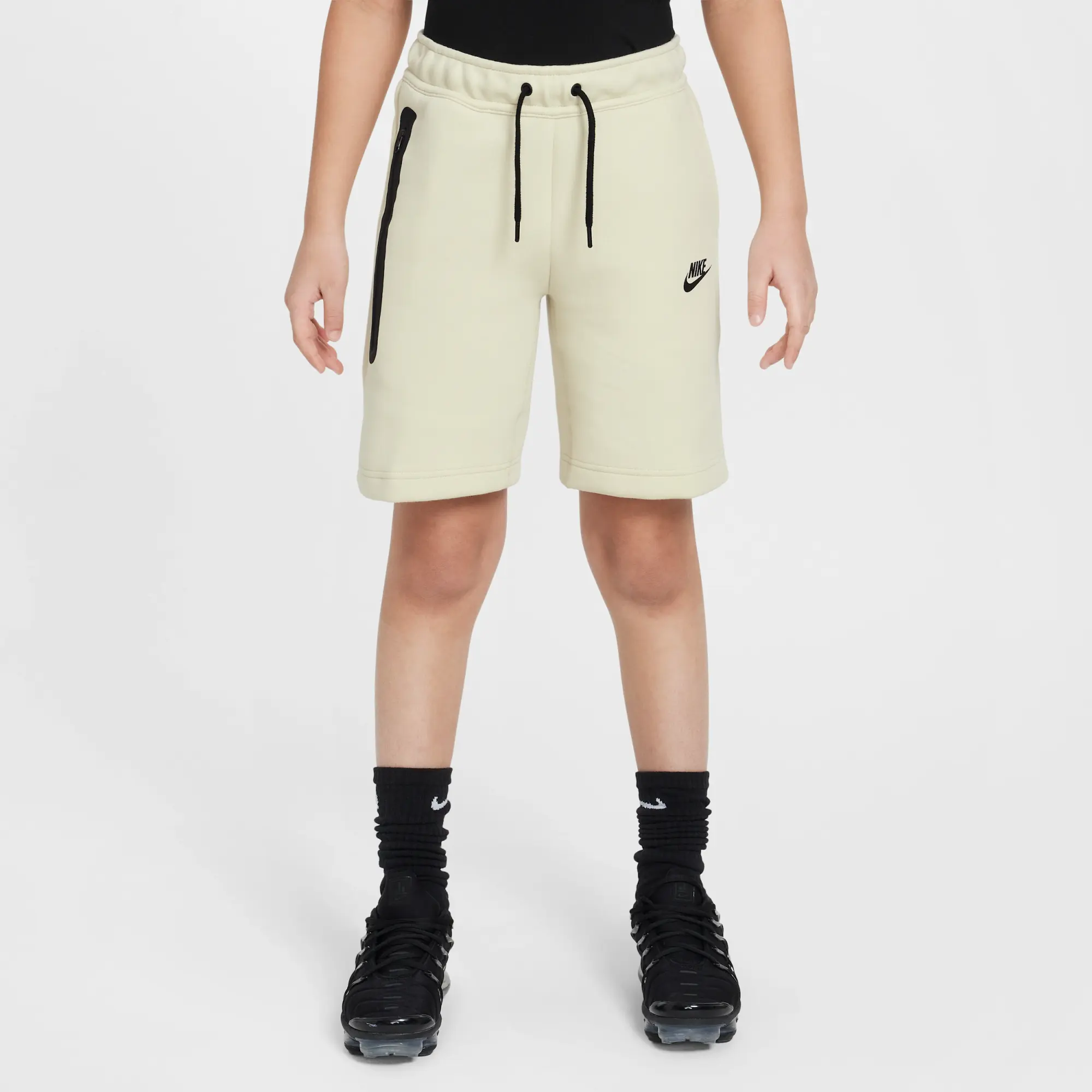 Nike Tech Fleece Older Kids' (Boys') Shorts - Brown - Cotton/Polyester