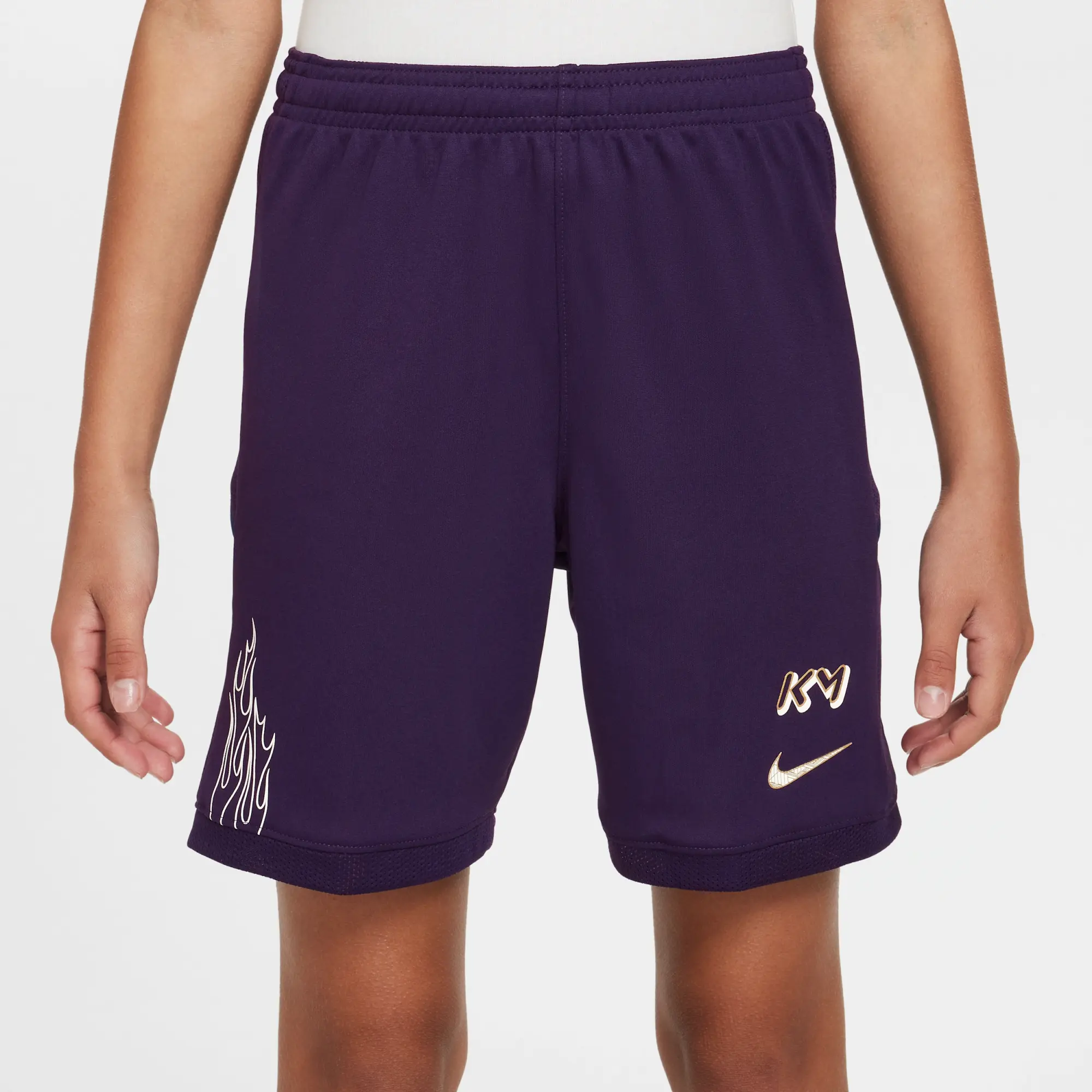 Nike Kylian Mbappé Academy Older Kids' Dri-FIT Football Shorts - Purple - Polyester