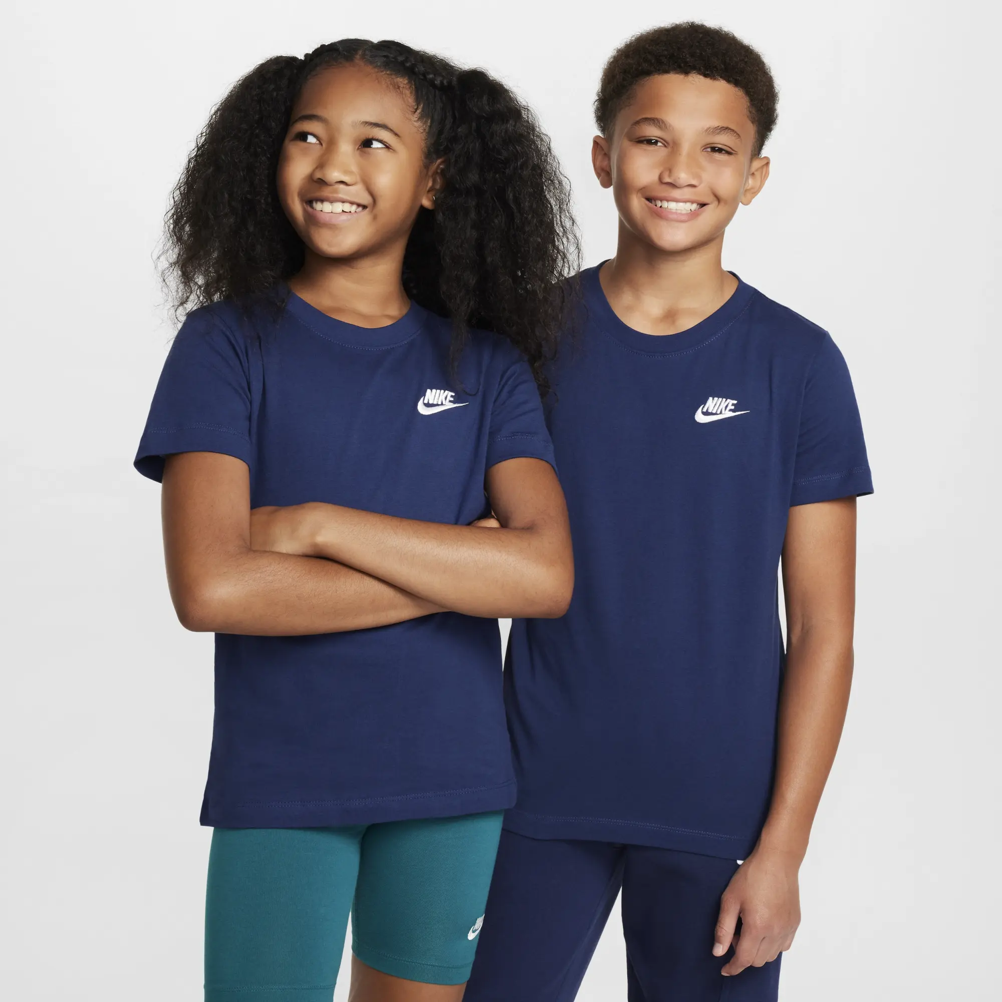 Nike Sportswear Older Kids' T-Shirt - Blue - Cotton