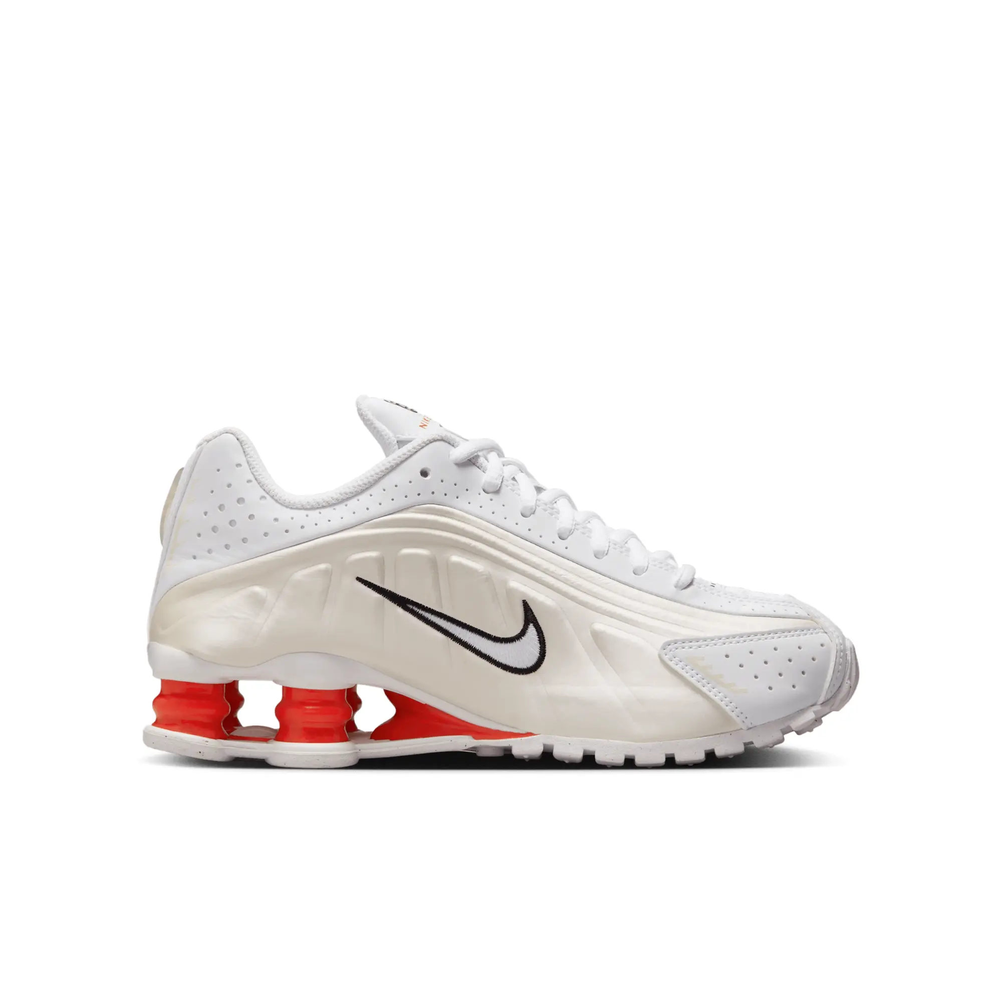 Nike Shox R4 Older Kids' Shoes - White
