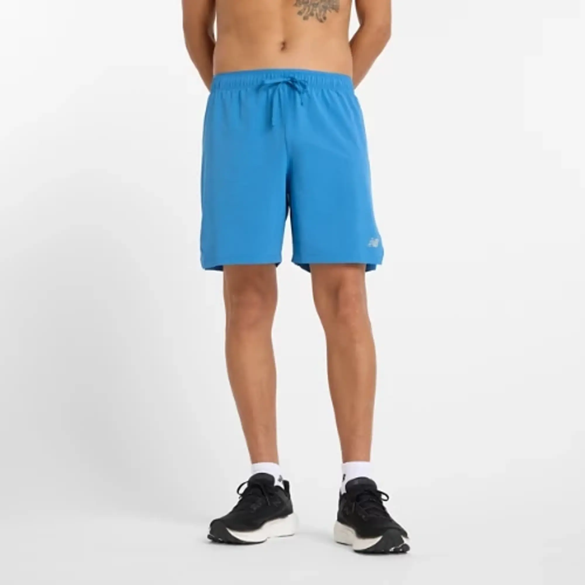 New Balance Men's RC Short 7" in Blue Polywoven