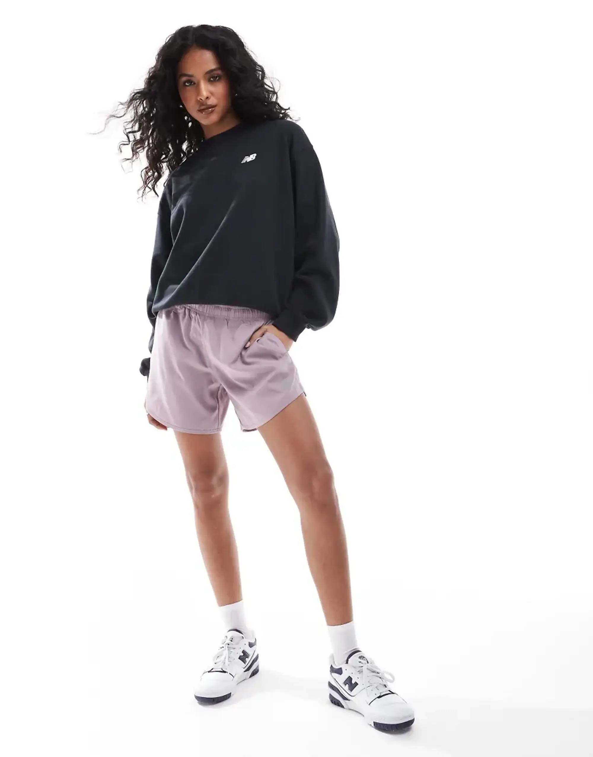 New Balance Sport Essentials Short 5 In Purple
