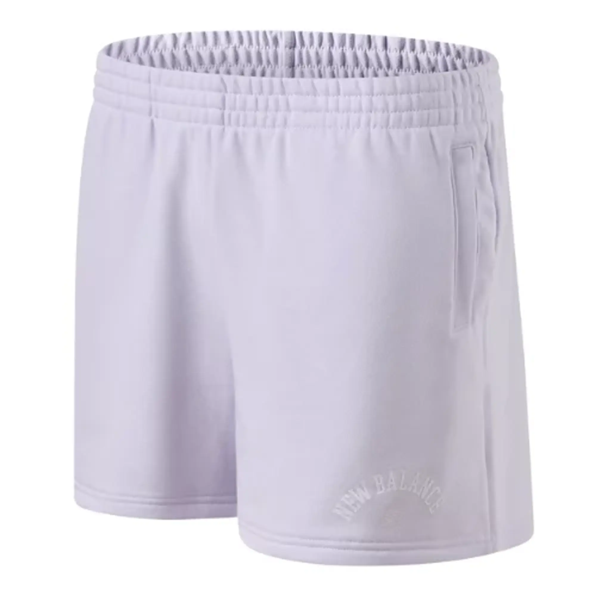 New Balance Women's Sport French Terry Short in Purple Cotton