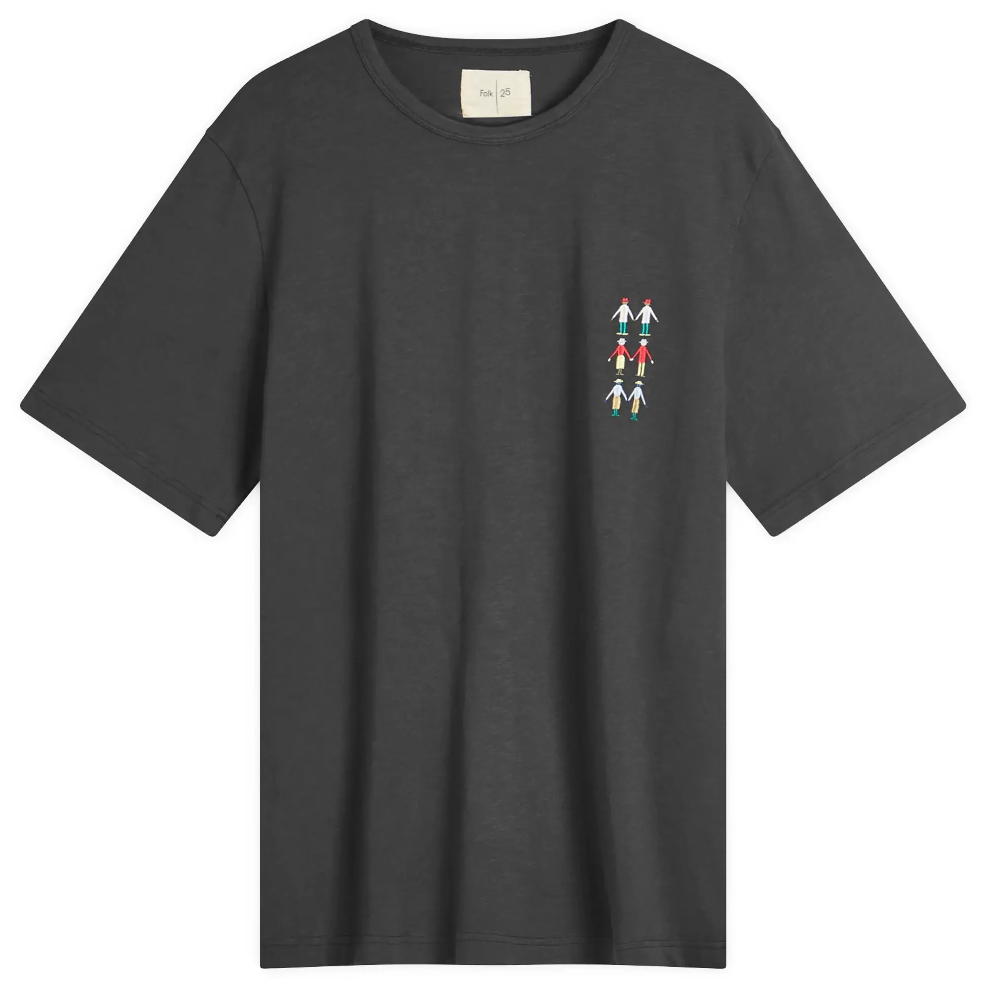 Folk Men's People T-Shirt Soft Black