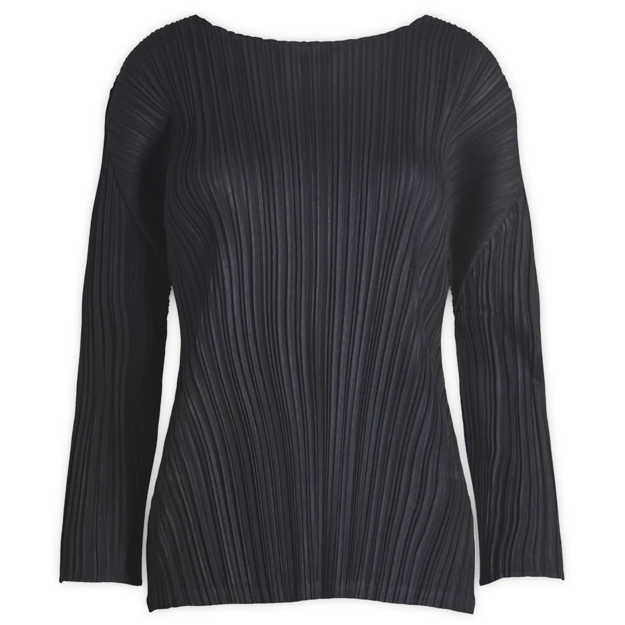 Pleats Please Issey Miyake Women's Shirt Blue Black