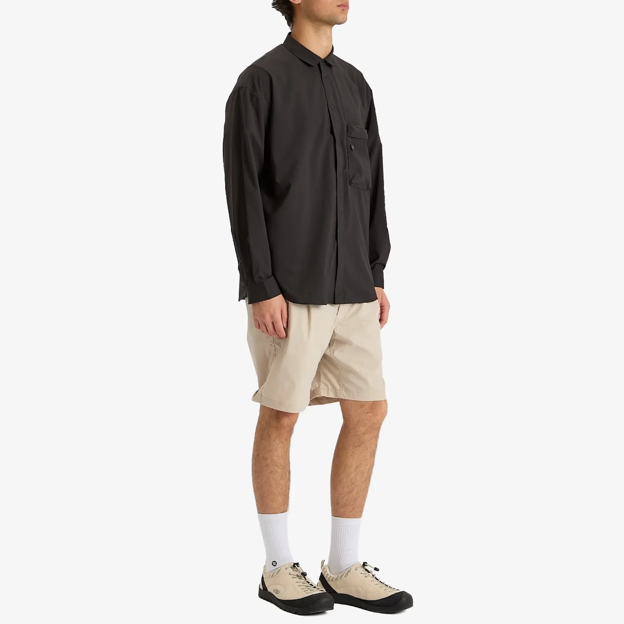 NANGA Men's Hinoc Ripstop Utility Shorts Light Grey