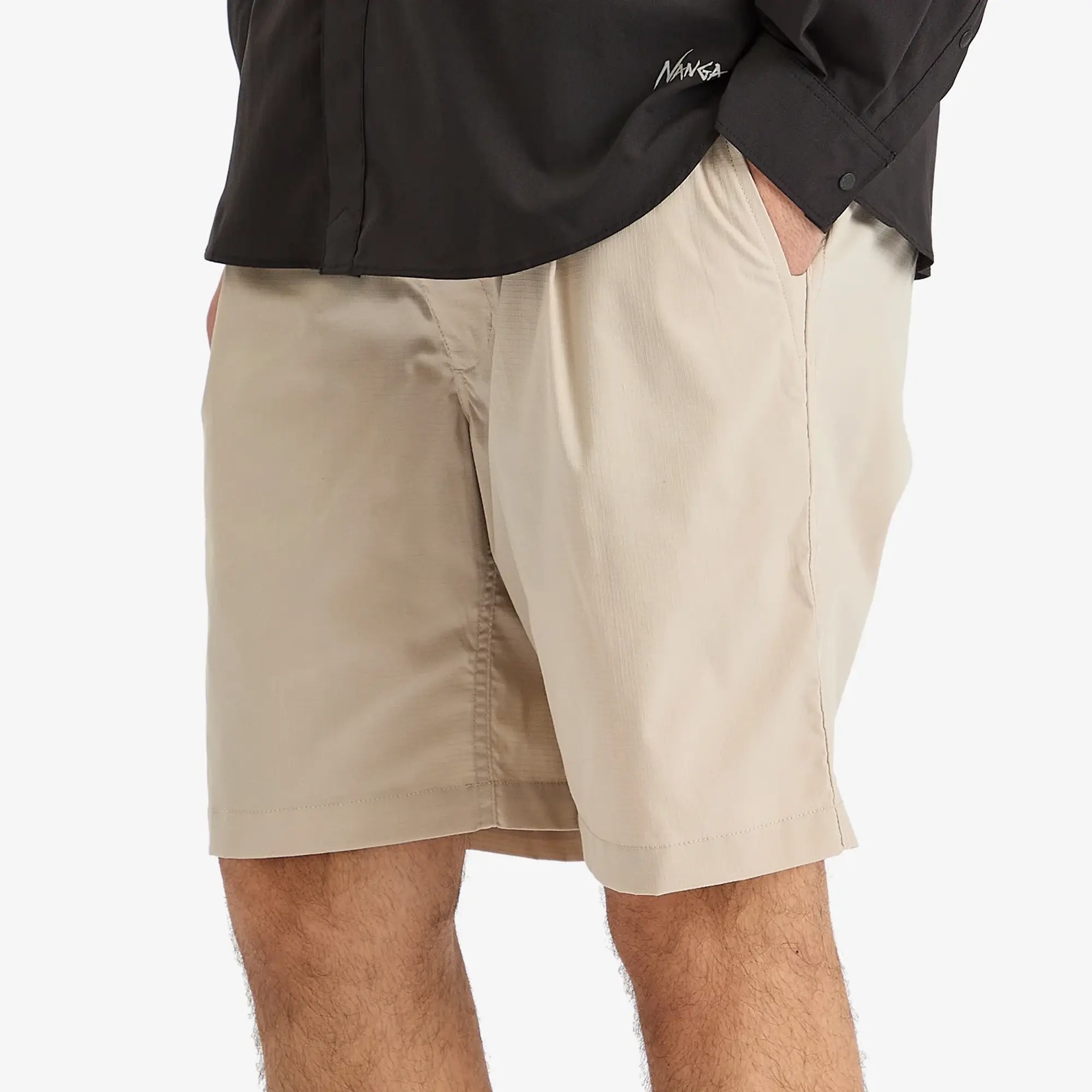 NANGA Men's Hinoc Ripstop Utility Shorts Light Grey