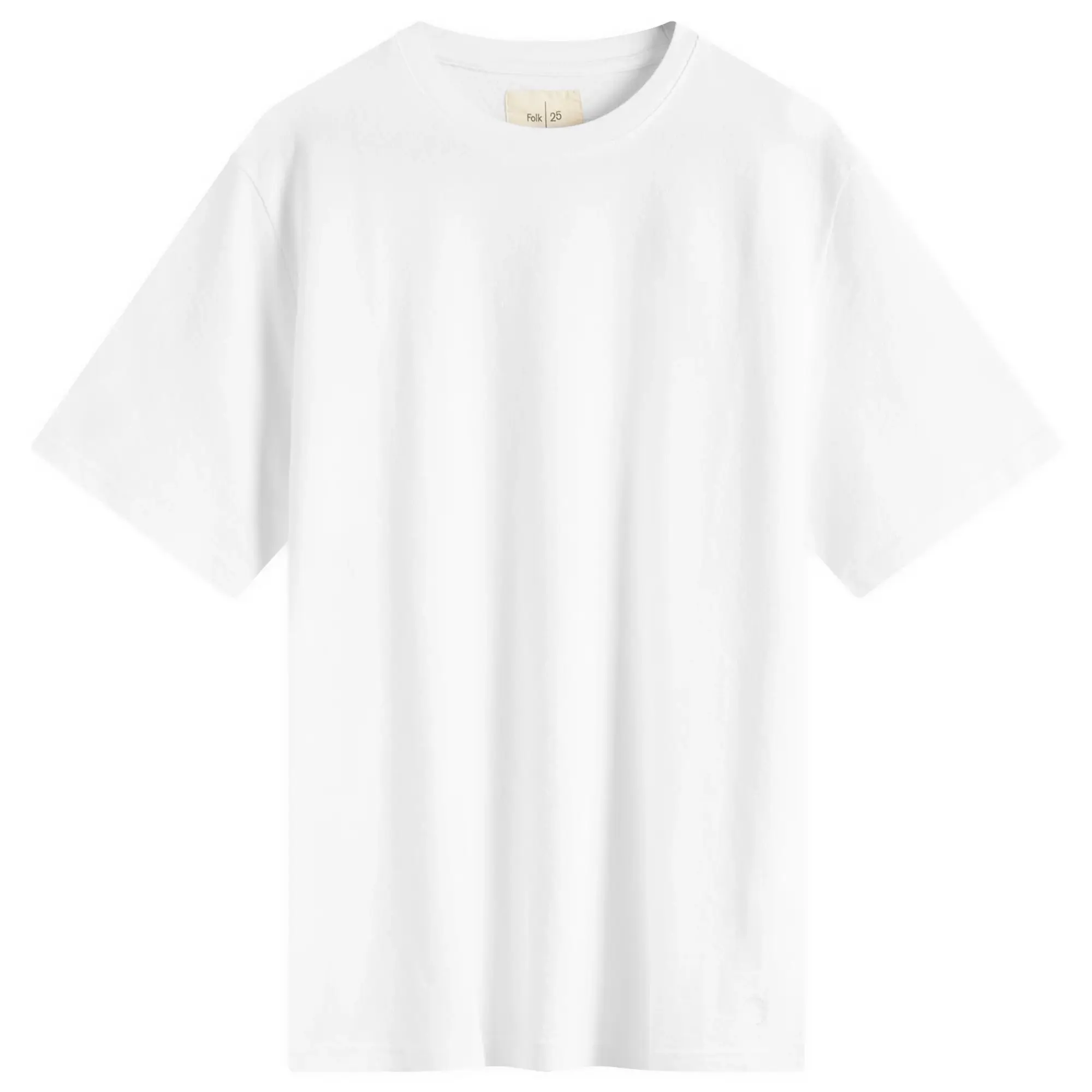 Folk Men's Textured T-Shirt Bright White