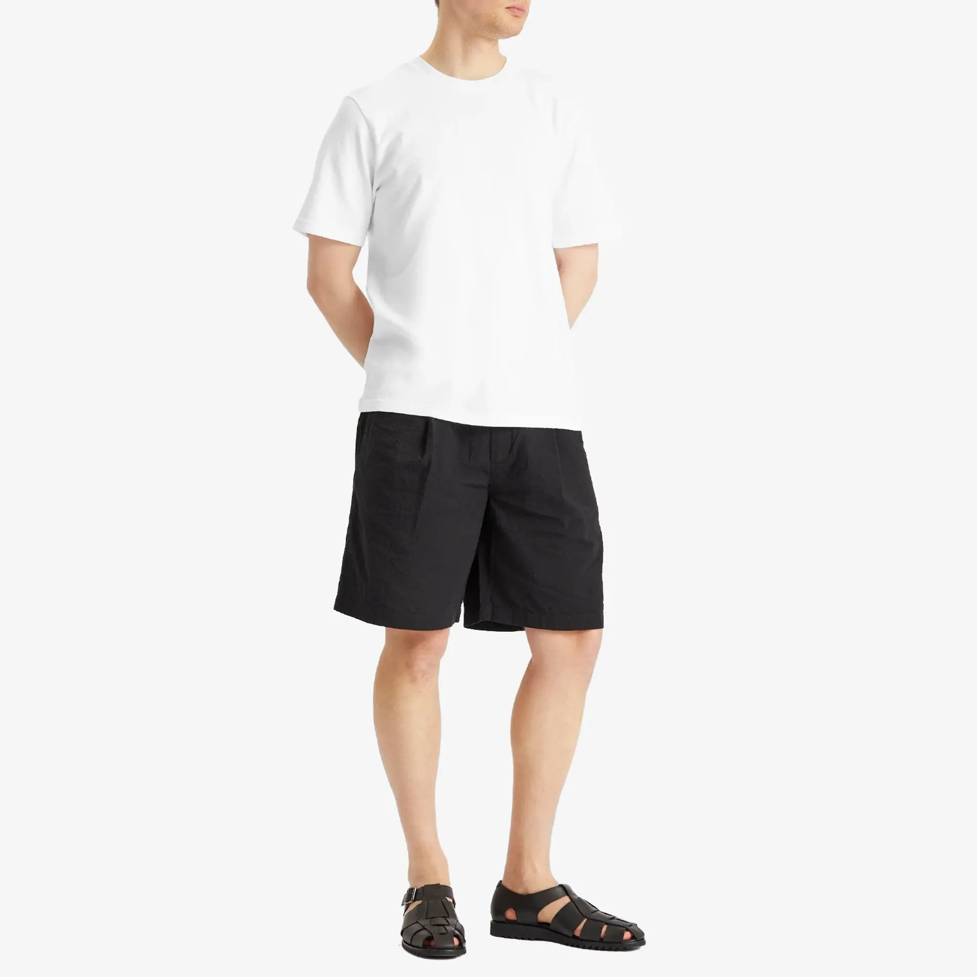 Folk Men's Textured T-Shirt Bright White