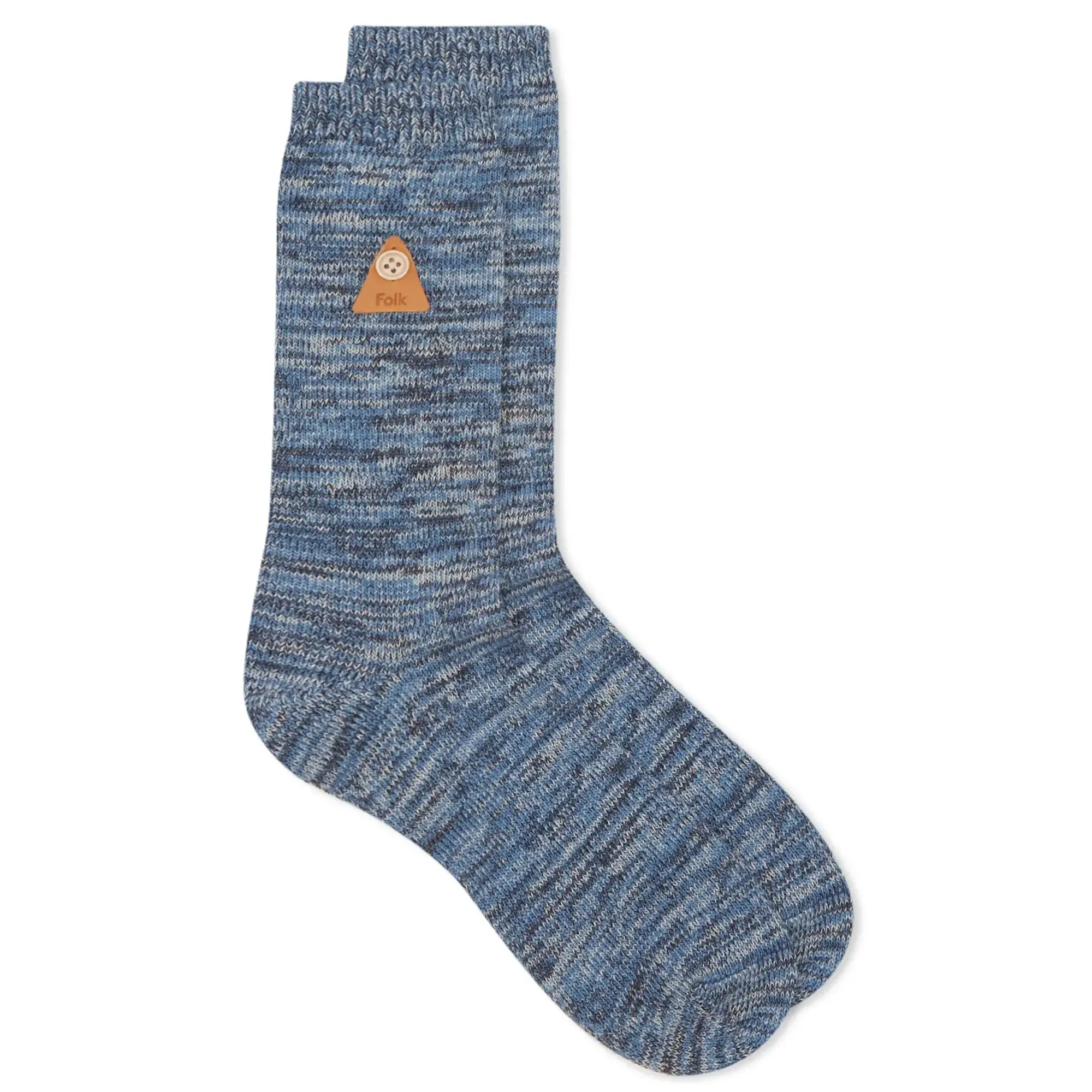 Folk Men's Melange Socks Deep Blue Mix