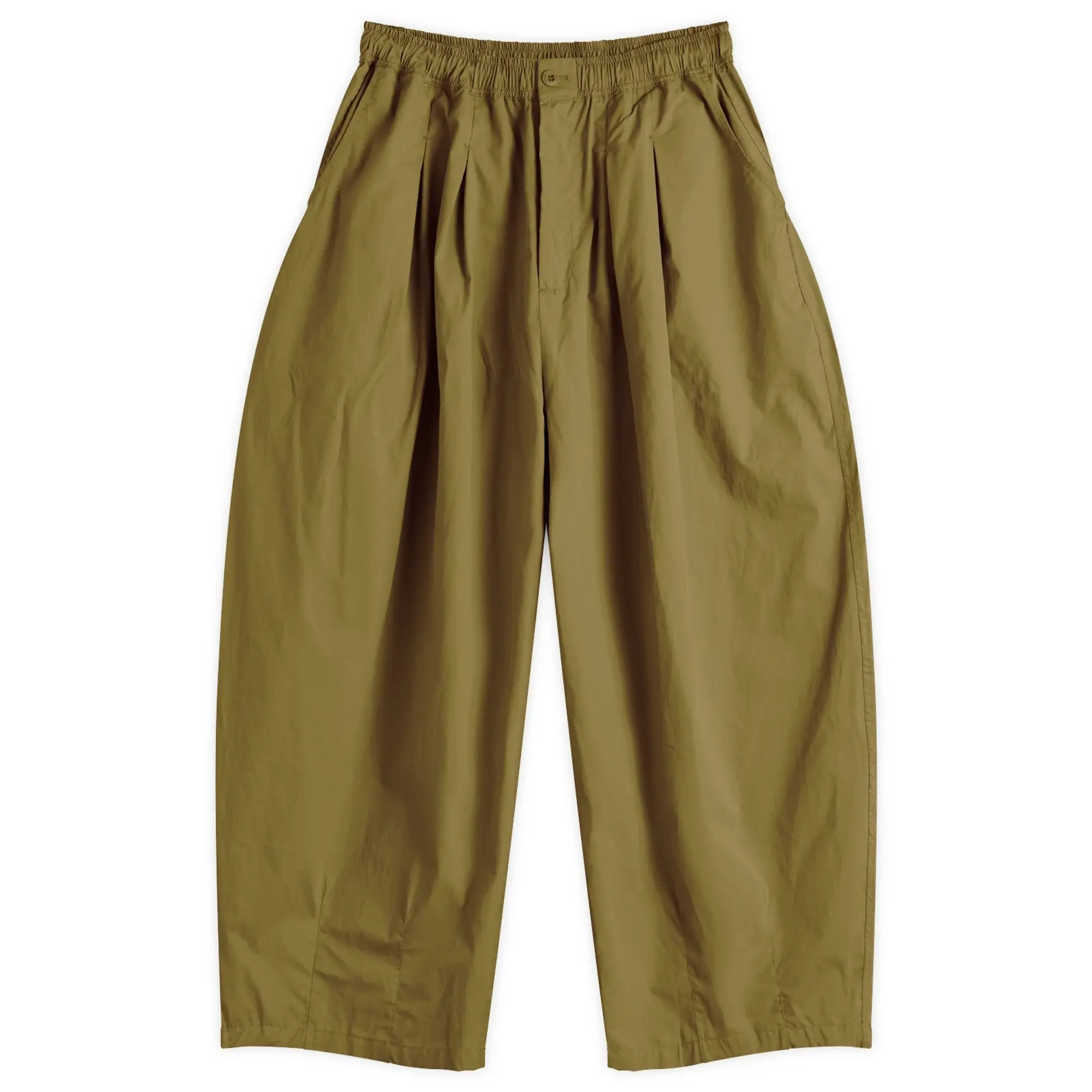 Anglan Men's Essential Easy Balloon Trousers Khaki