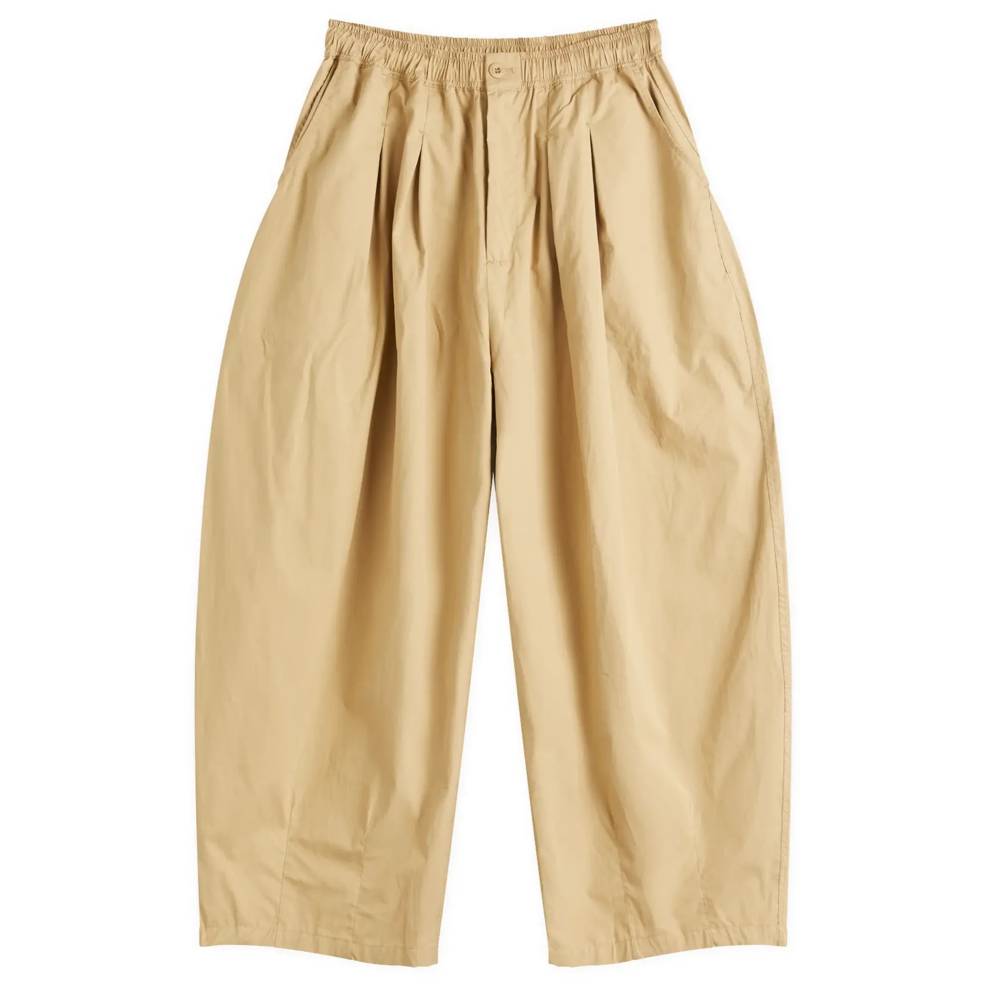 Anglan Men's Essential Easy Balloon Trousers Beige