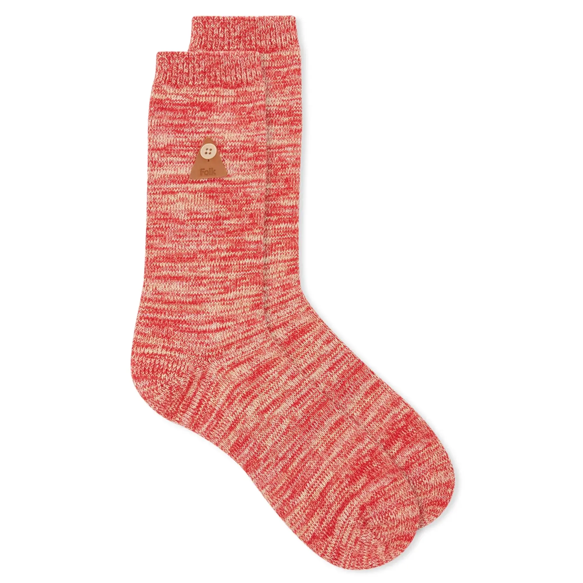 Folk Men's Melange Socks Raseberry Mix