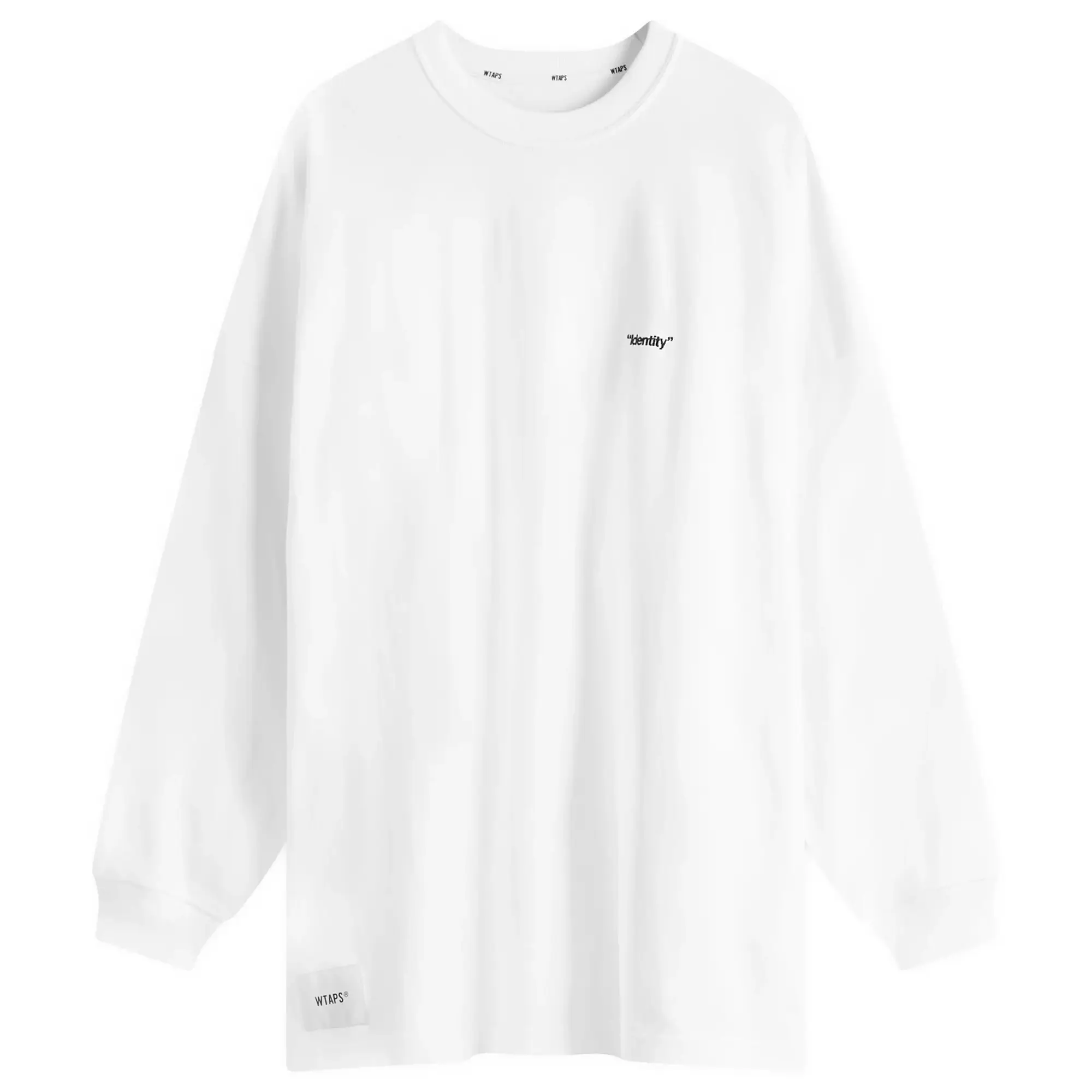 WTAPS Men's Identity Long Sleeve T-Shirt White