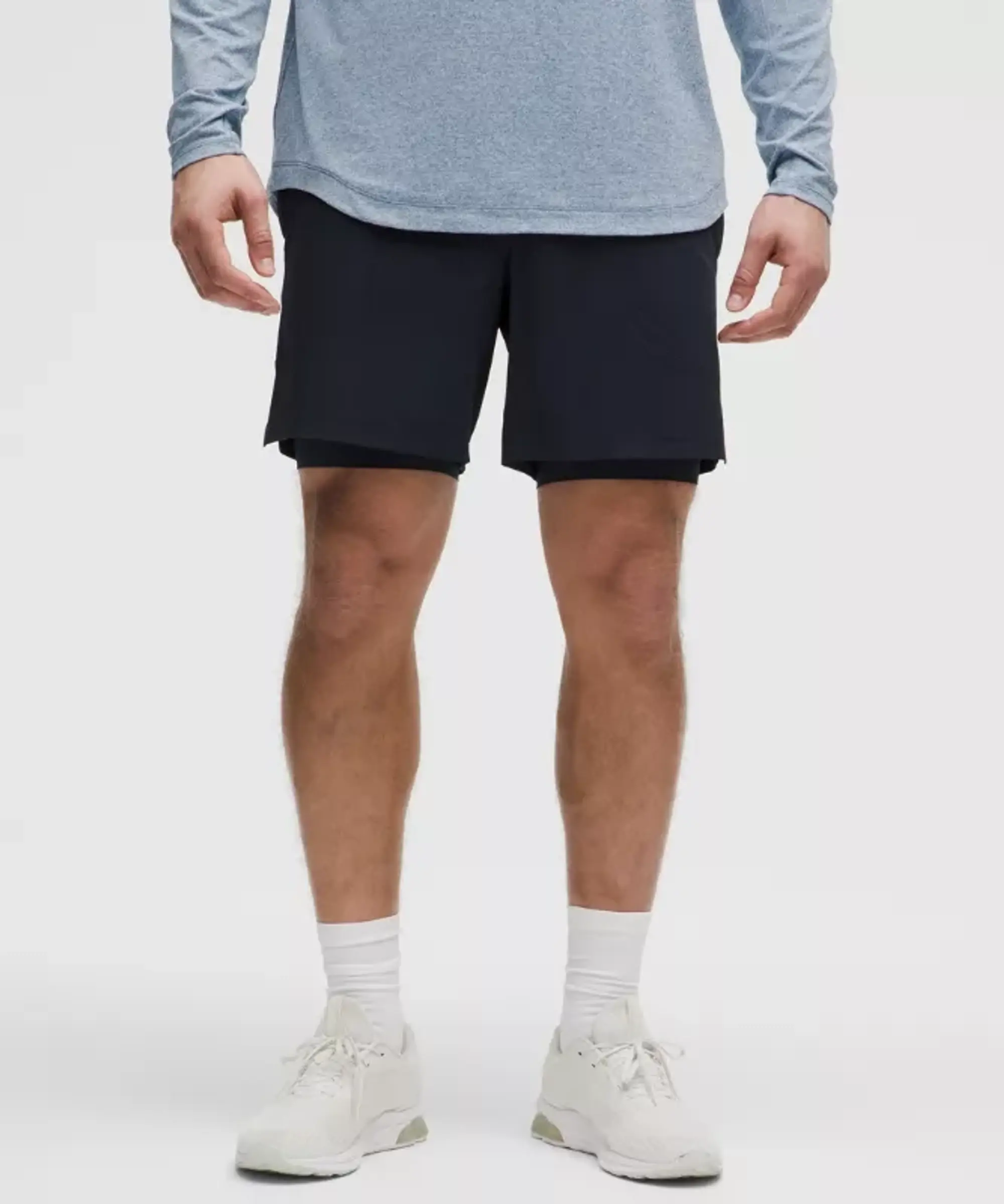 lululemon – Men's License to Train Lined Shorts – 7" – Color Blue – Size L